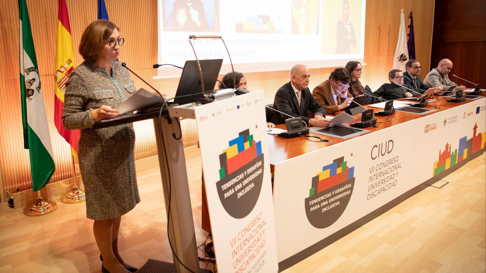 Inaguración del Congreso Internacional Universidad y Discapacidad de Fundación ONCE en Granada
