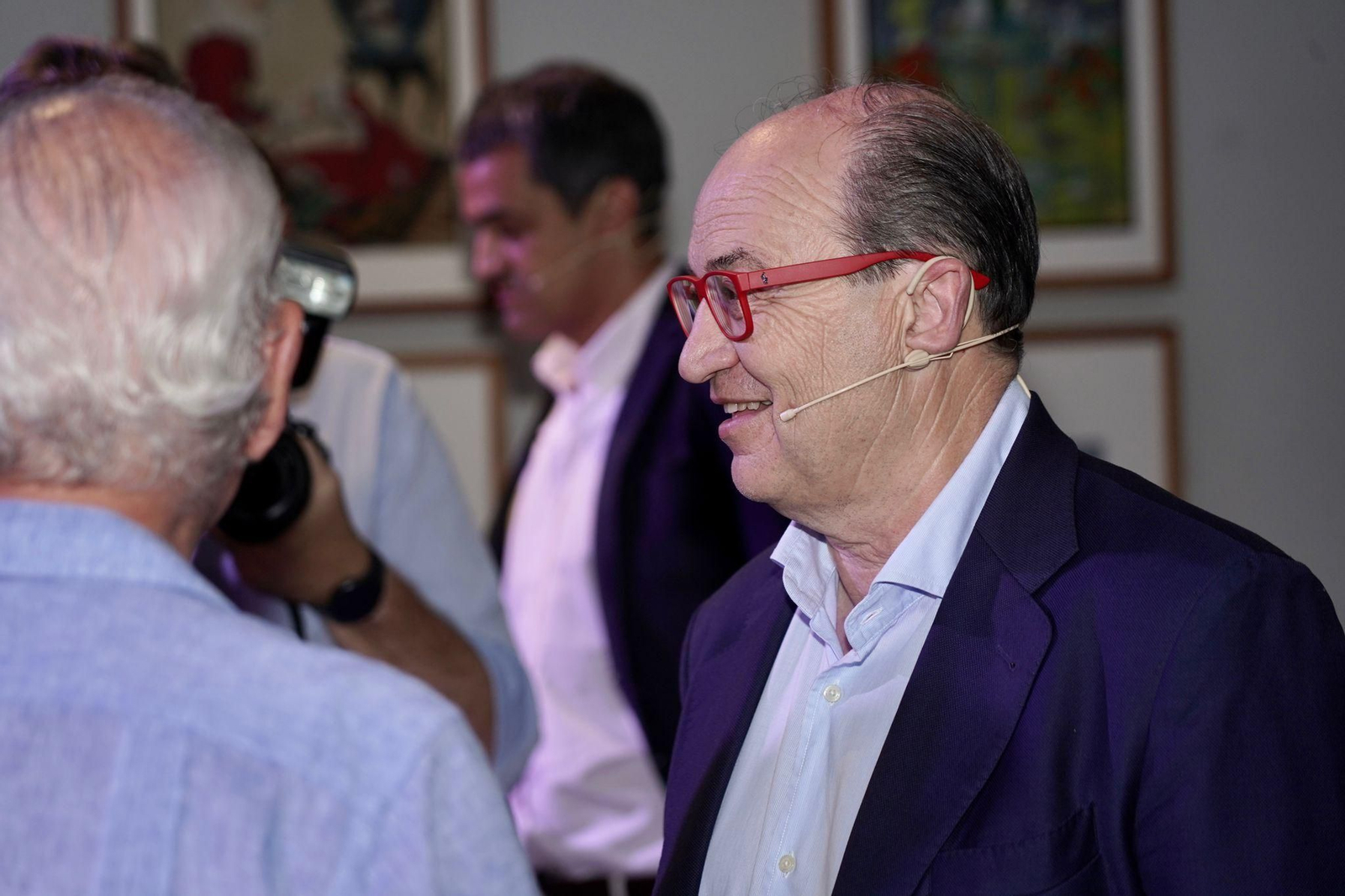 José Castro, en la tertulia en la que participó anoche.