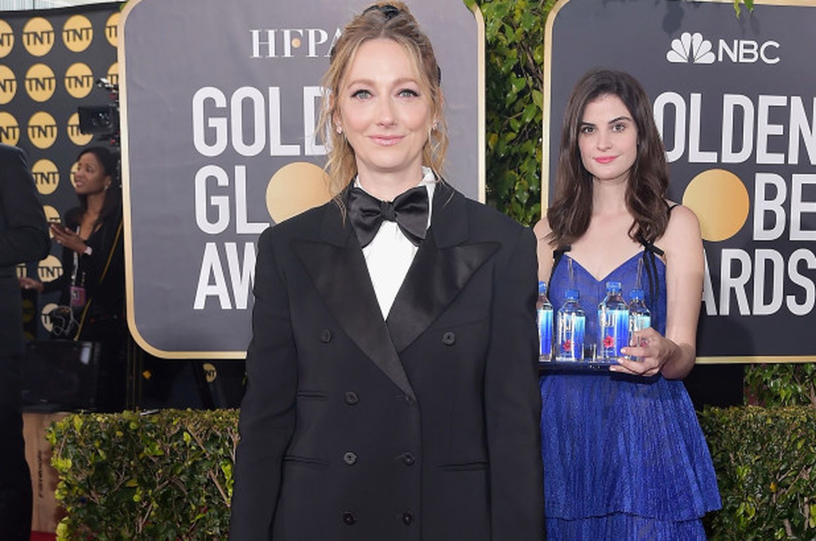 Kulleth Cuthbert, detrás del posado de Judy Greer en la gala de los Globos de Oro