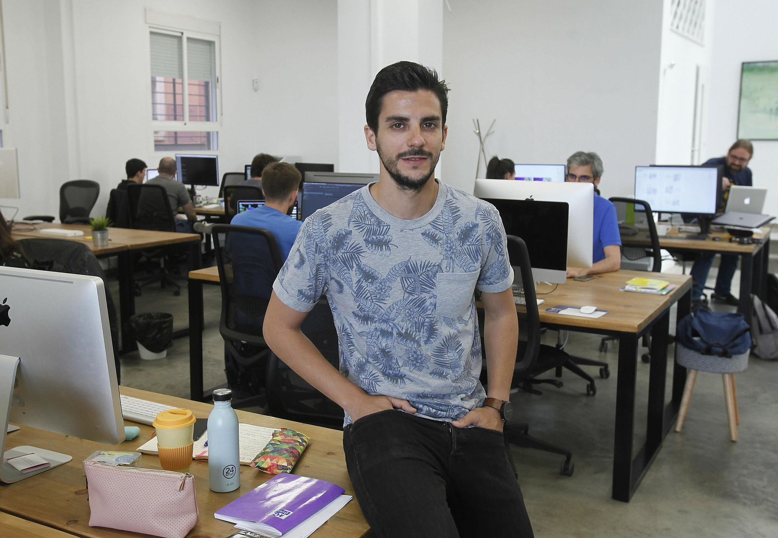 Héctor Giner, CEO de Z1, en el espacio Magma, sede de la empresa.