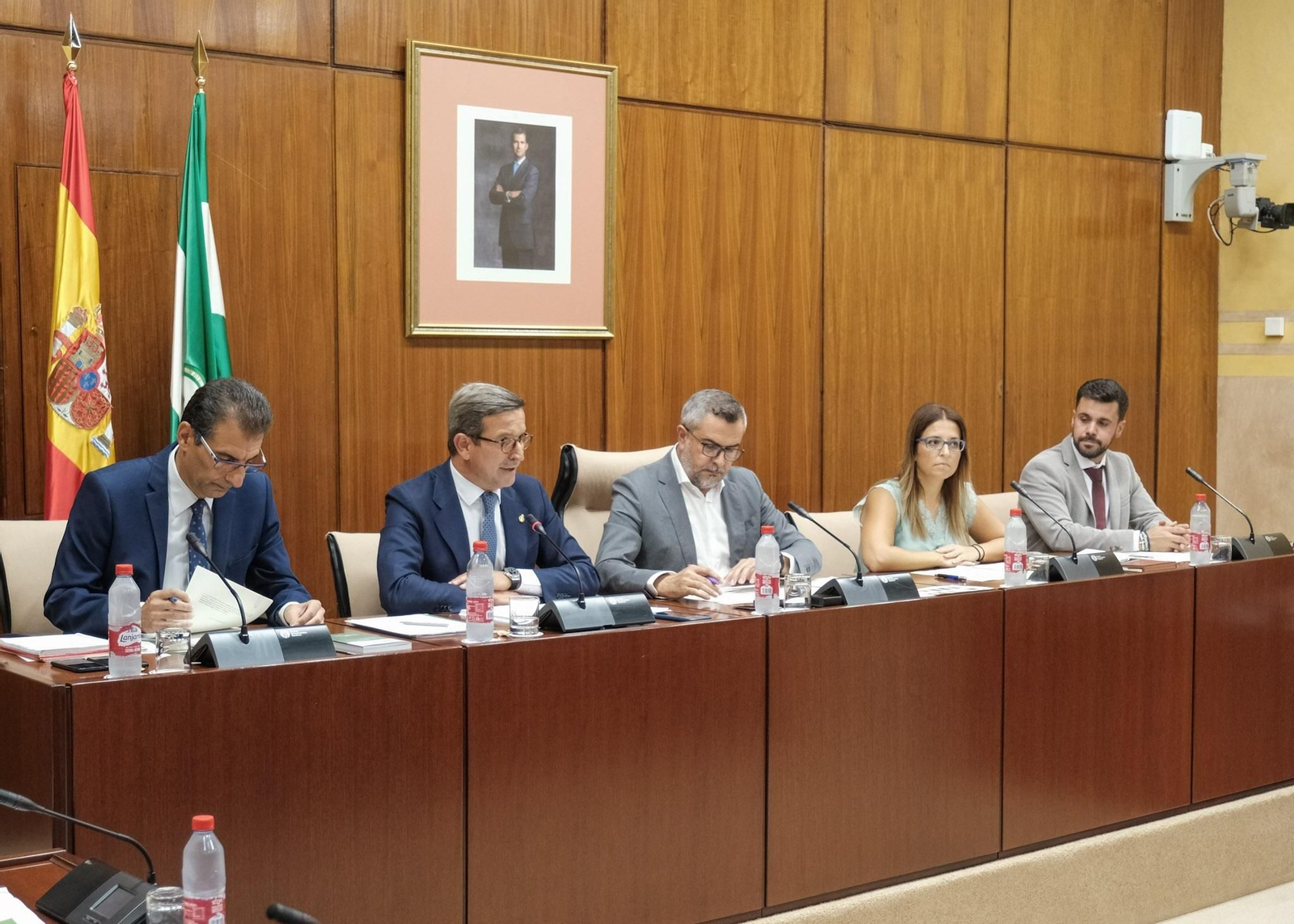 El consejero de Política Industrial, Jorge Paradela, durante su comparecencia ante la comisión.