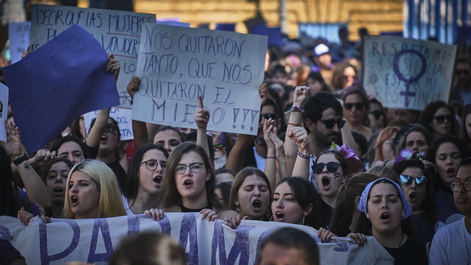Manifestación por el Día Internacional de la Mujer.