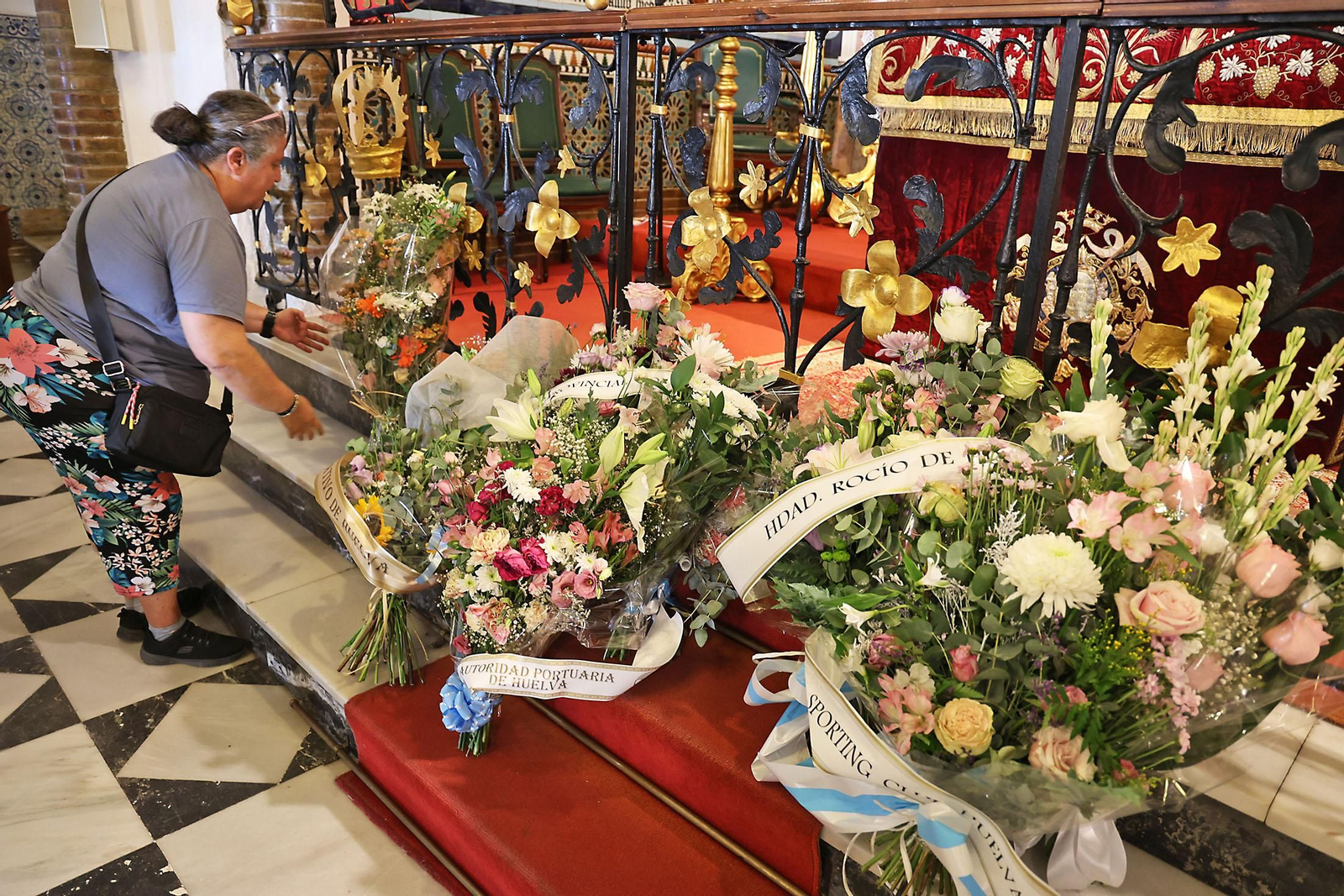 Imágenes de la ofrenda floral a la Virgen de La Cinta