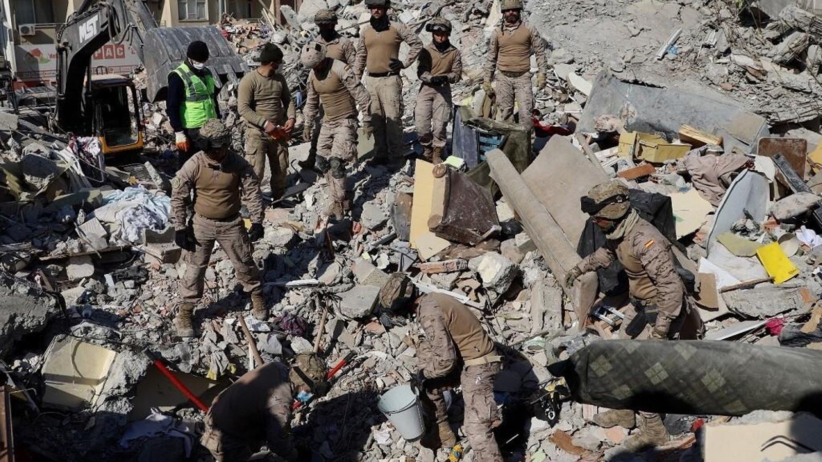 Operación de rescate en Turquía.