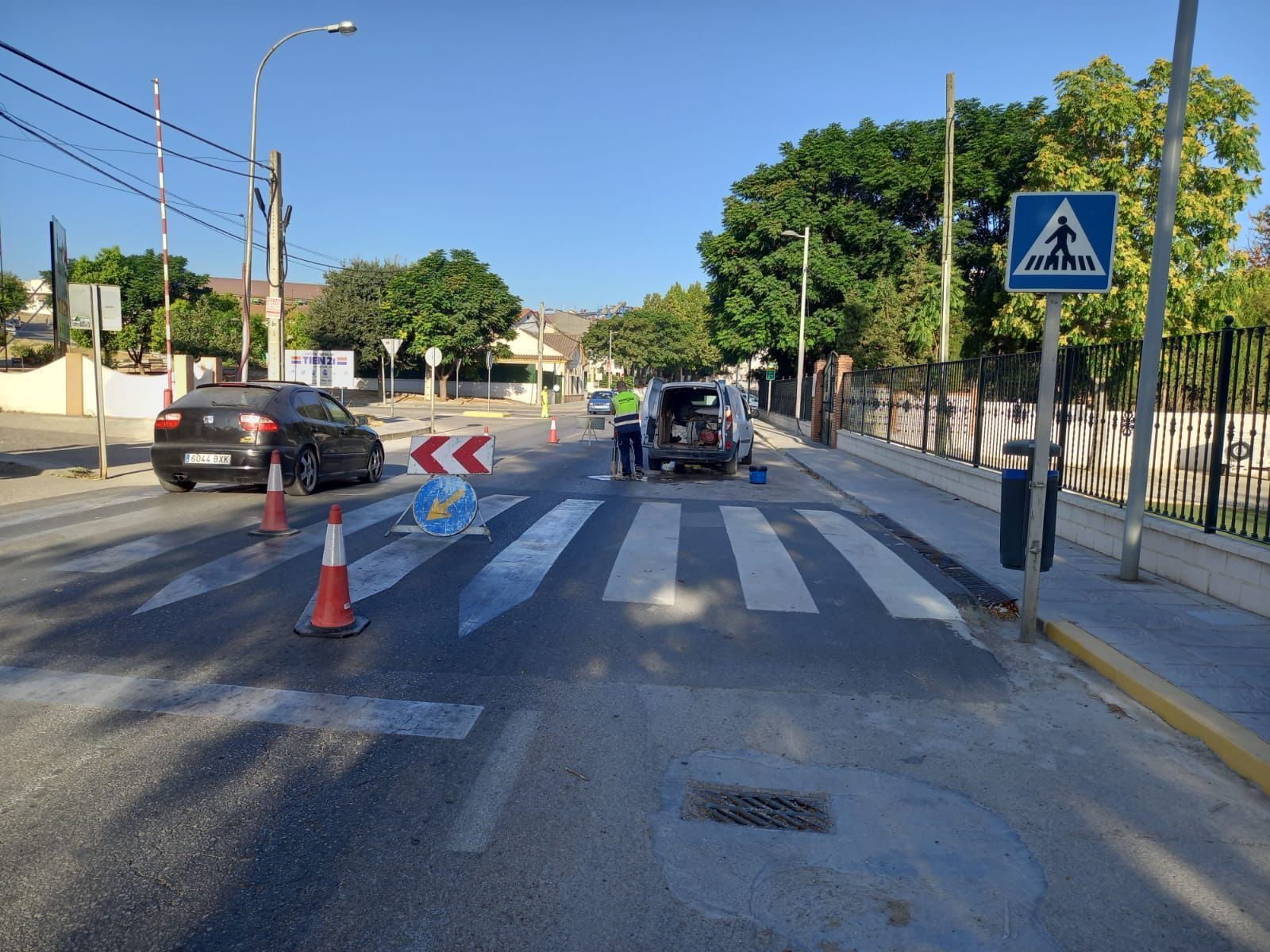 Acceso a La Rambla por la carretera A-3133.