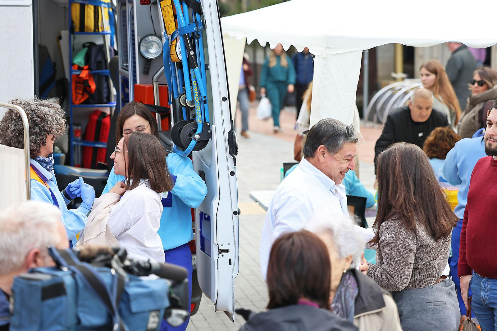 Imágenes de la jornada de vacunación sin cita frente a la gripe y el Covid-19