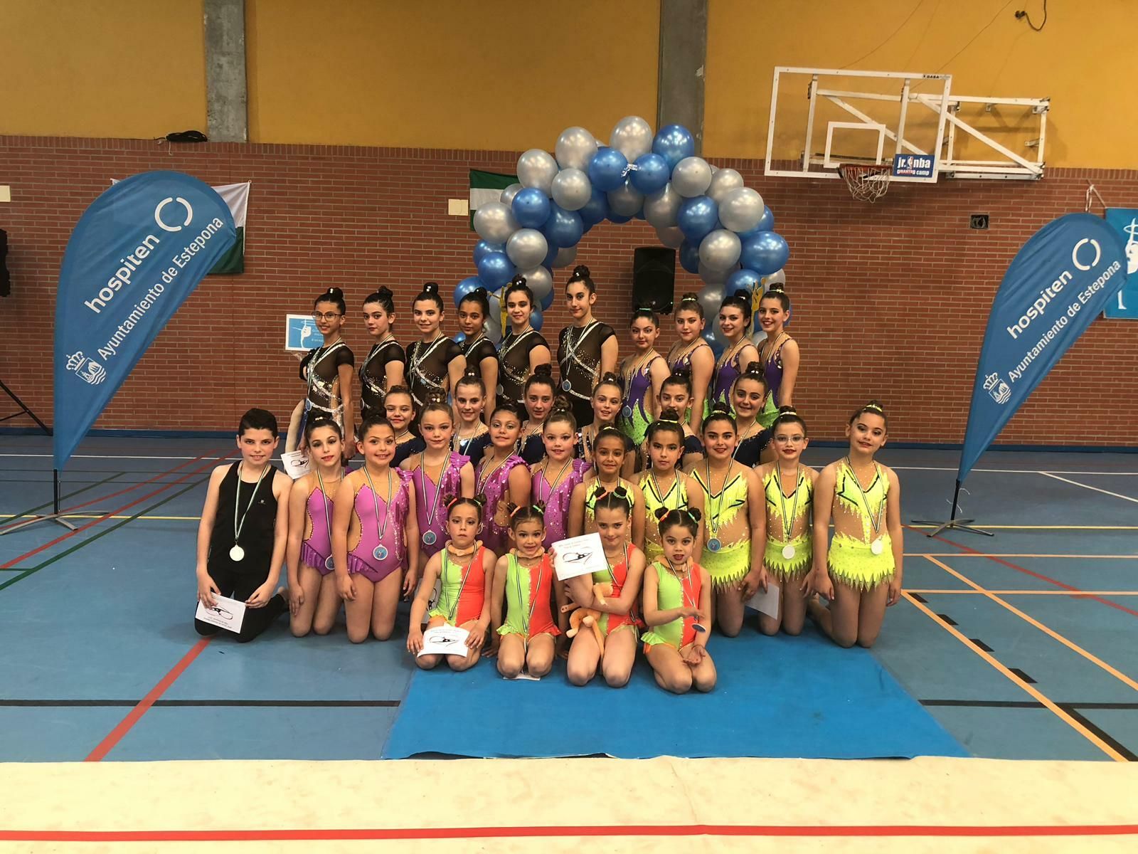 El equipo de Tesorillo, en la cita de Estepona