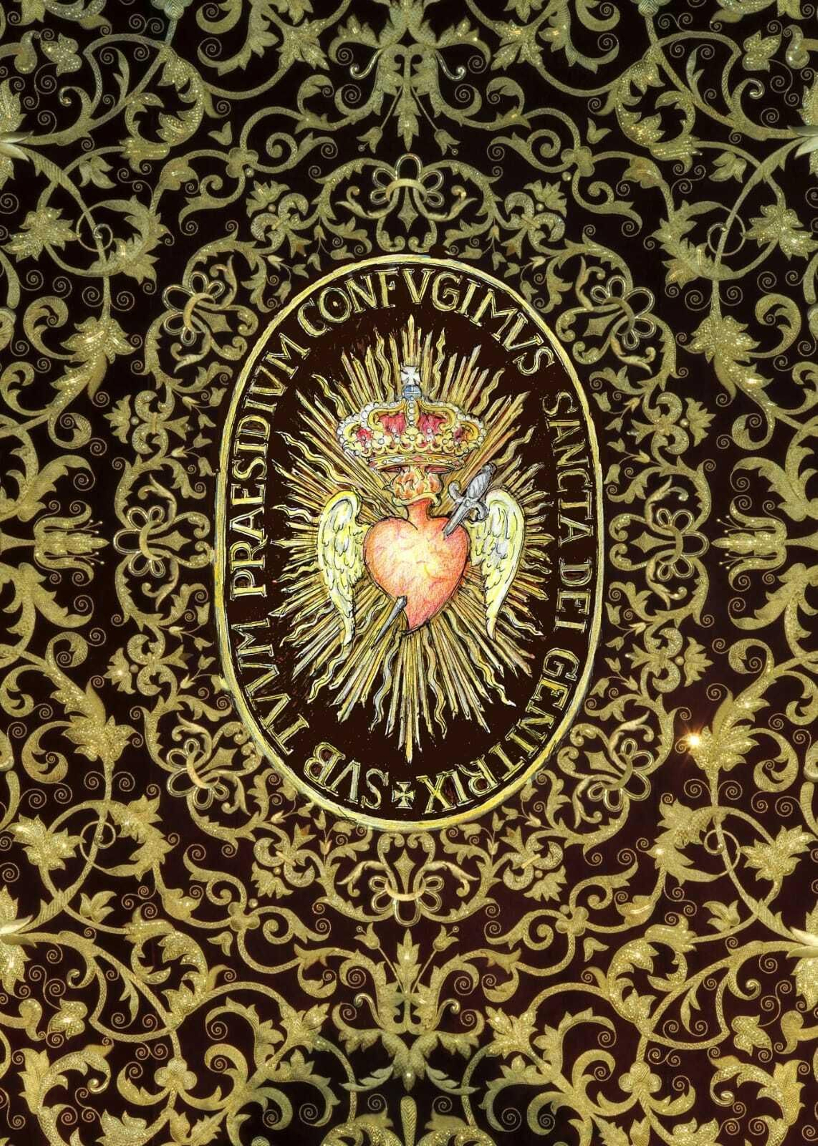 Gloria del paso de palio en una recreación