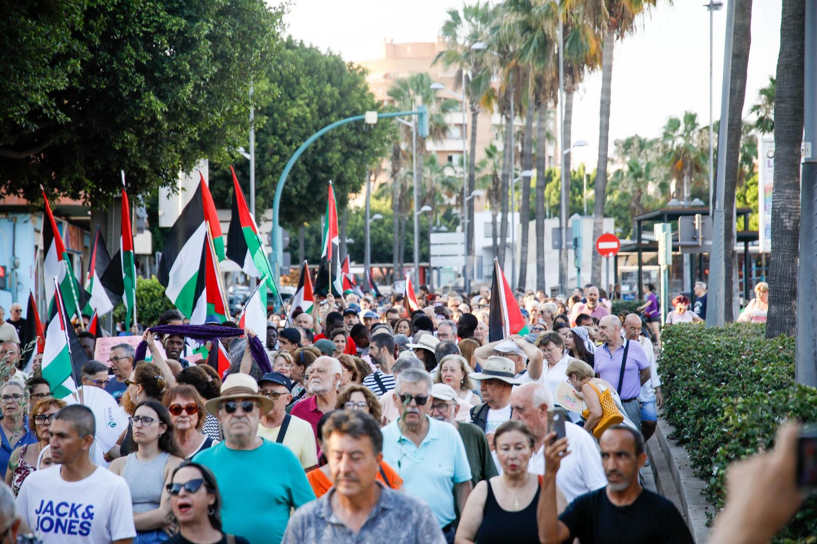Imágenes de la manifestación en Almería por el genocidio en Palestina