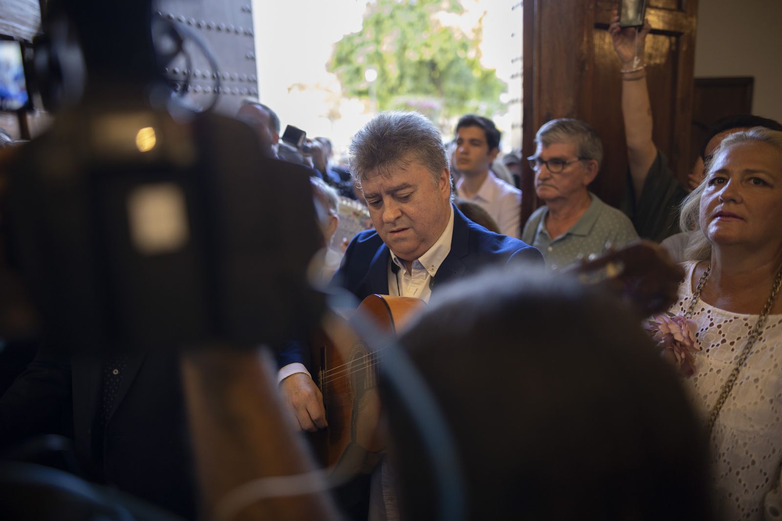Imágenes de la salida de la Virgen de la Cinta desde la Catedral hacia el Santuario