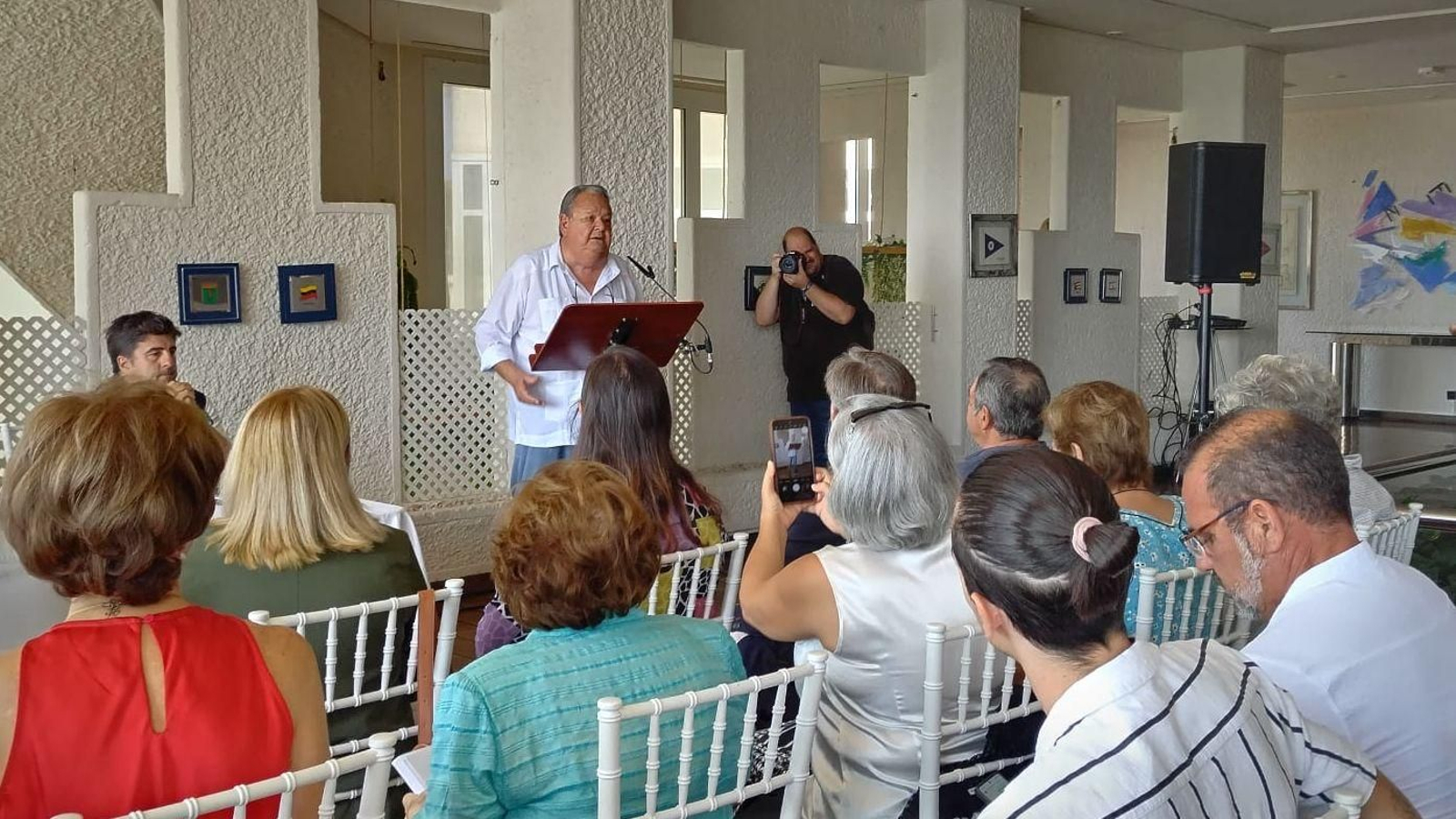 Nicolás Terry y Nicolás Figueras, durante la presentación.