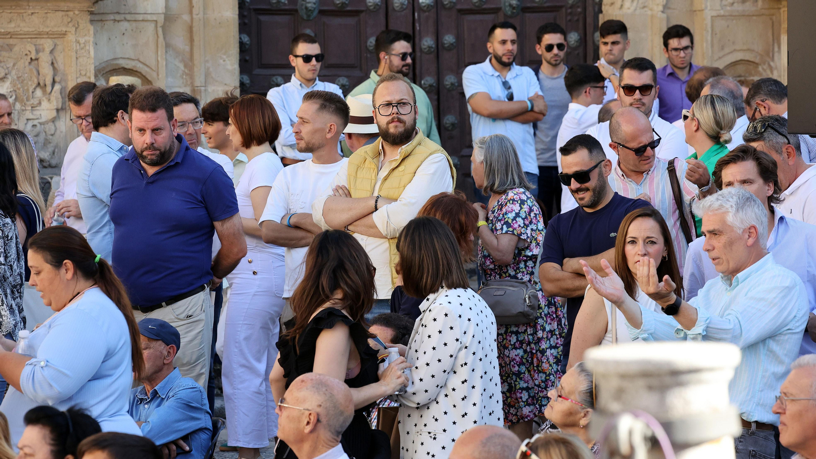 Dolors Montserrat, en campaña de las Europeas en Jerez
