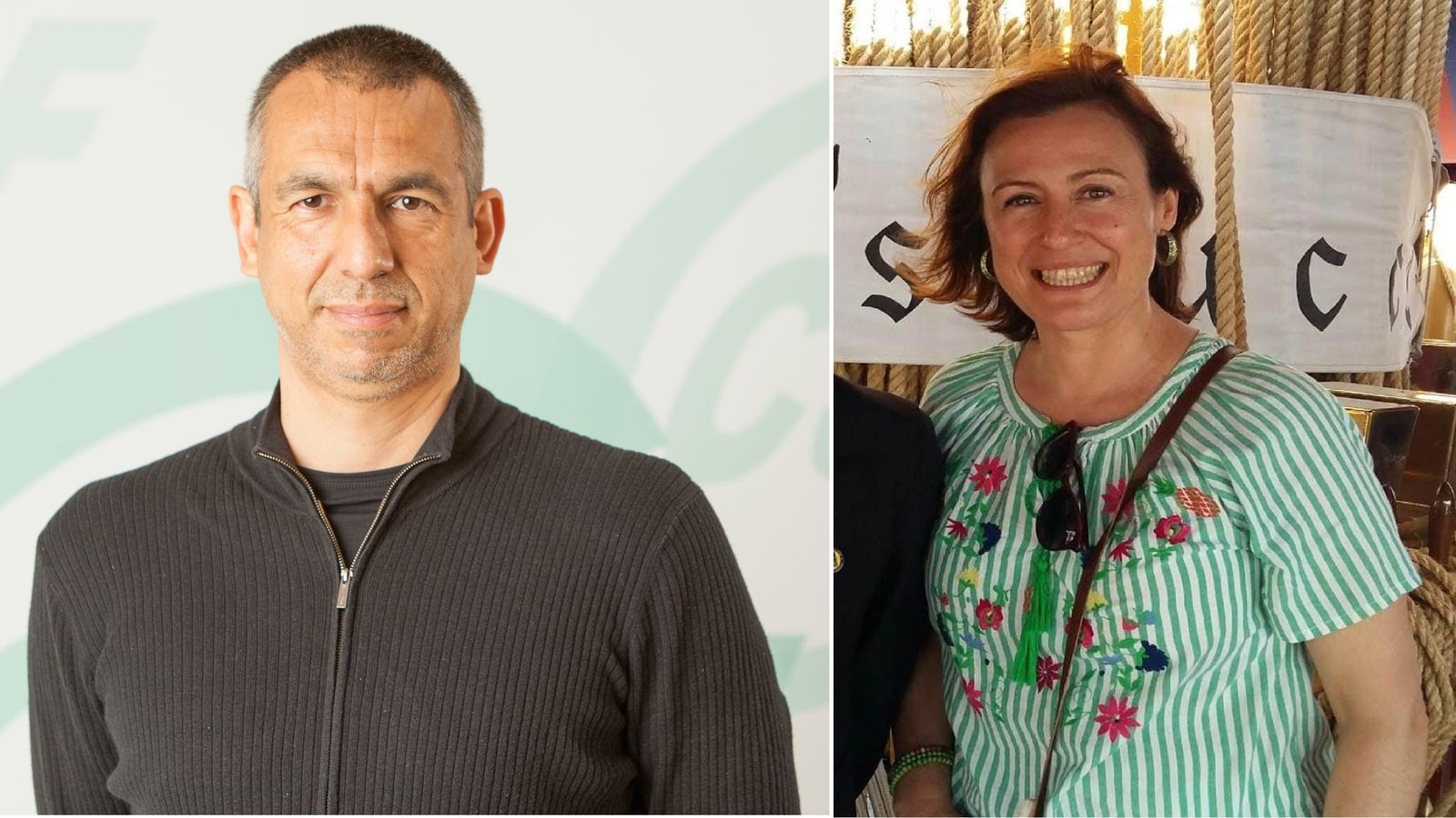 Pedro Fernández (Junta de Personal Docente) y Gema Rodríguez (FAPACE)