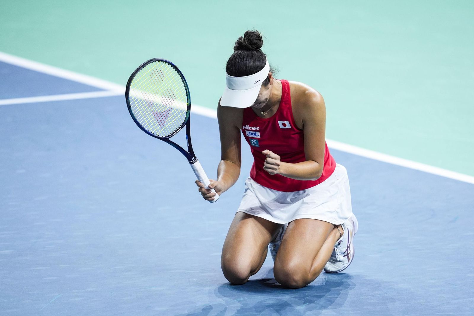 El Italia-Japón de la Billie Jean King en Málaga, en fotos