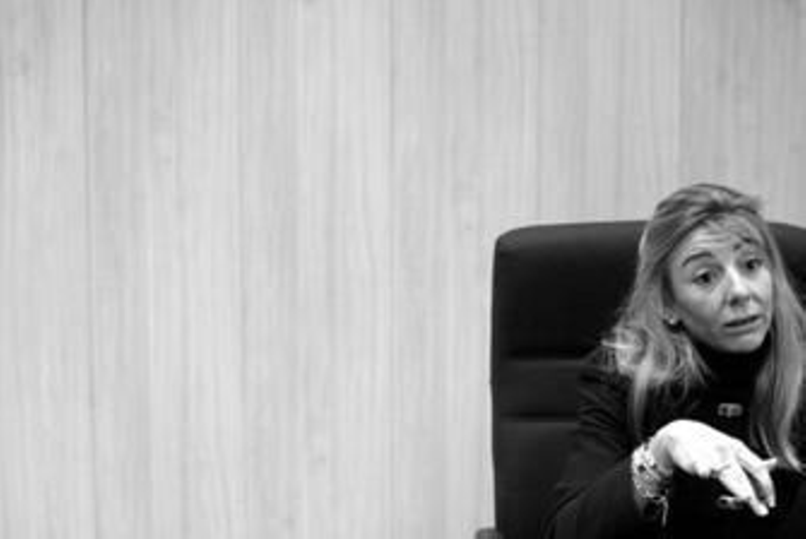 La titular del juzgado del Primera Instancia número dos de Algeciras, durante la entrevista.