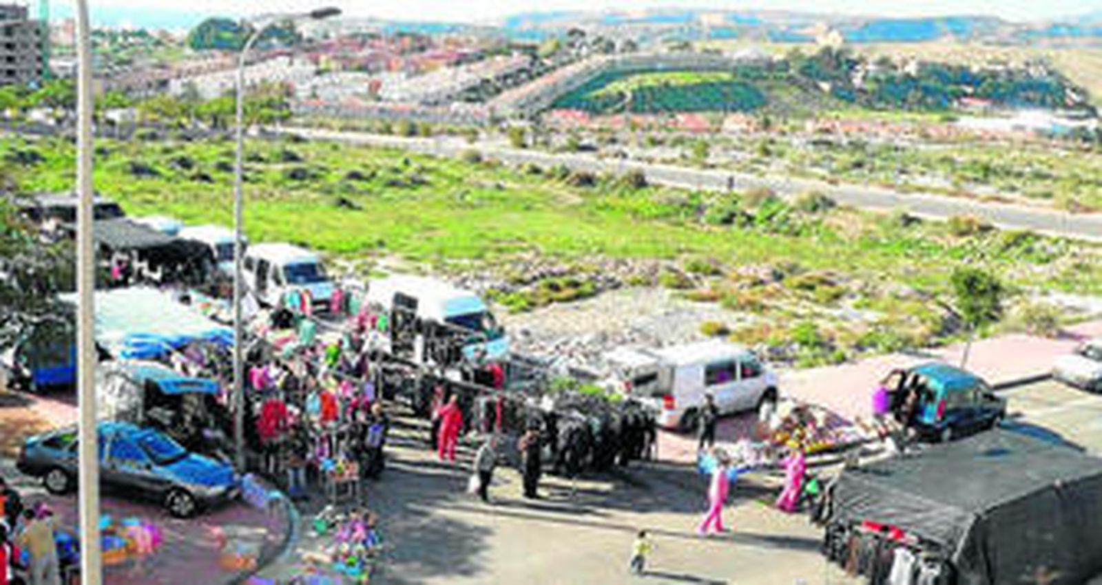 Mercadillo ilegal de Piedras Redondas.