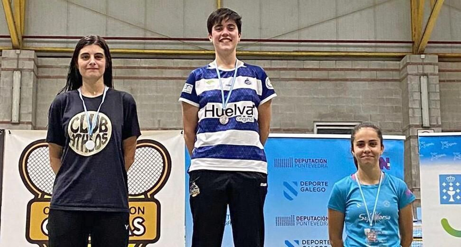 Laura Santos en el pódium.