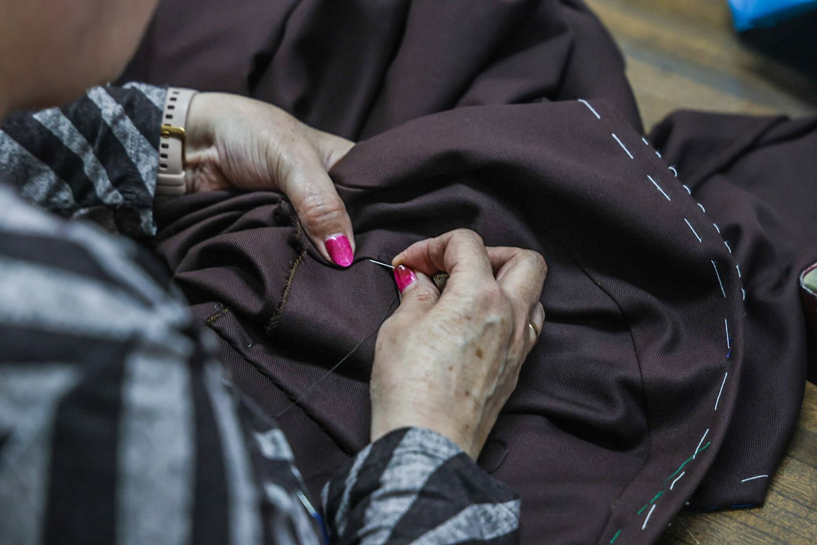 Fotografías del alma del taller de costura de la Sentencia