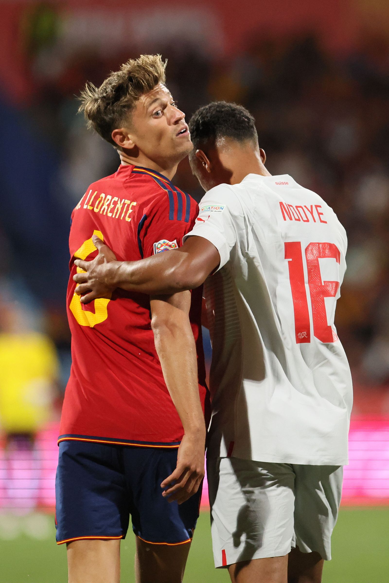 Las imágenes del España-Suiza