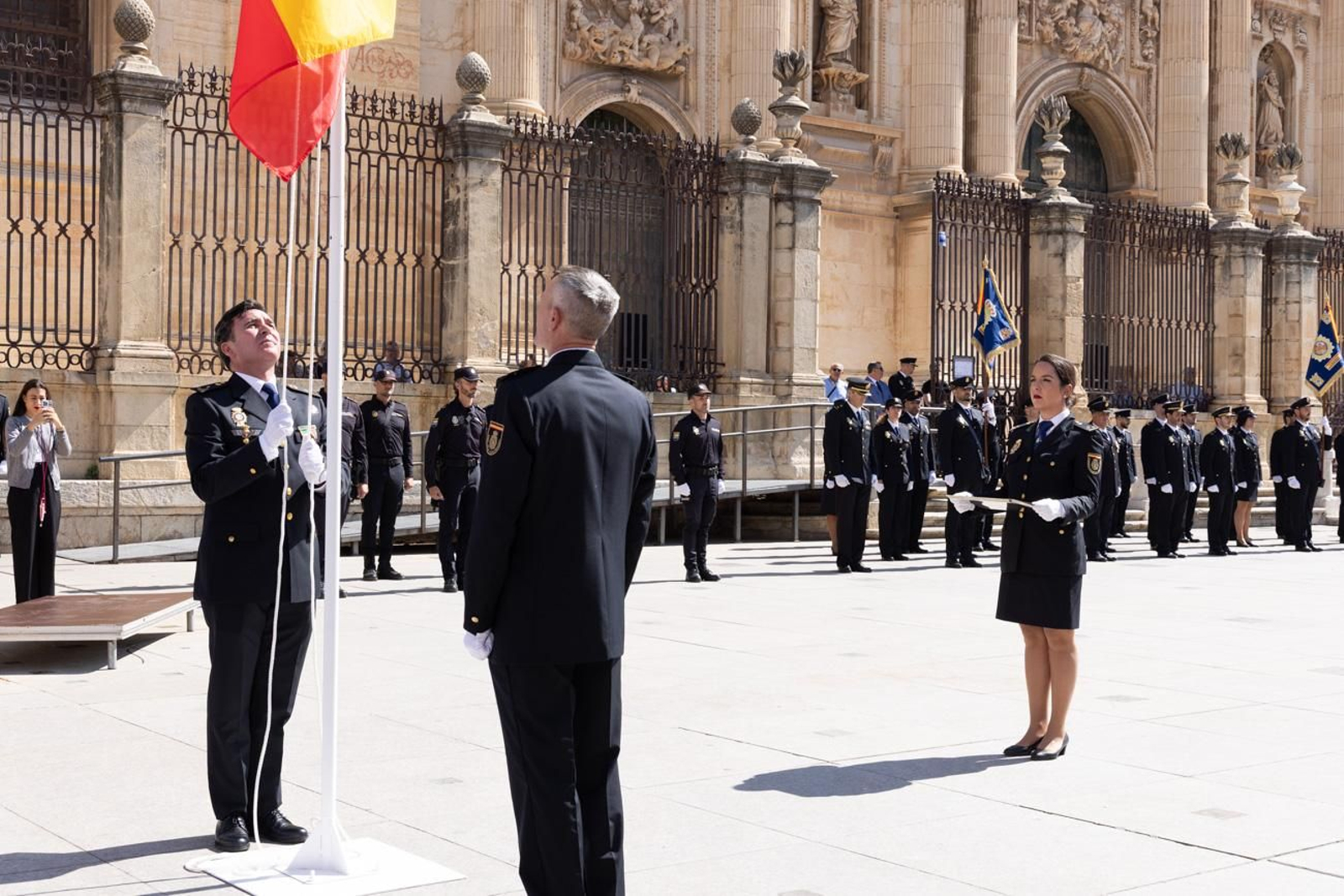 Acto por el día de la Policía Nacional, con motivo de la festividad los Santos Ángeles Custodios