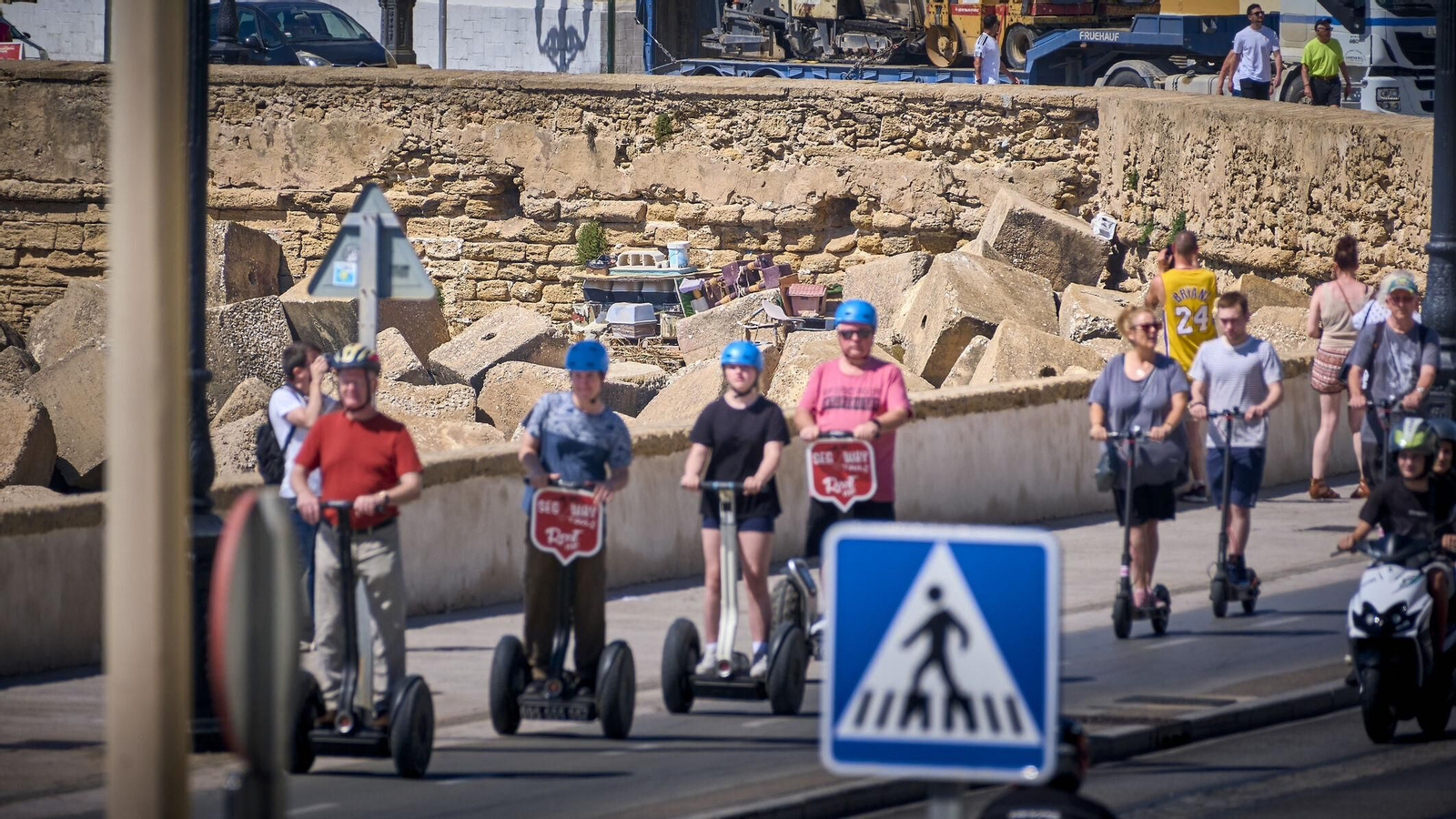Estado de la muralla en el Campo del Sur.