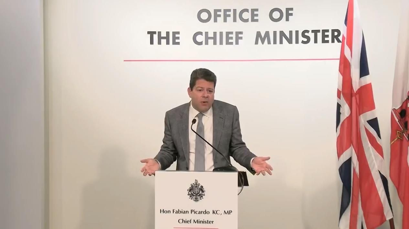 El ministro principal de Gibraltar, Fabian Picardo. El ministro principal de Gibraltar, Fabian Picardo.