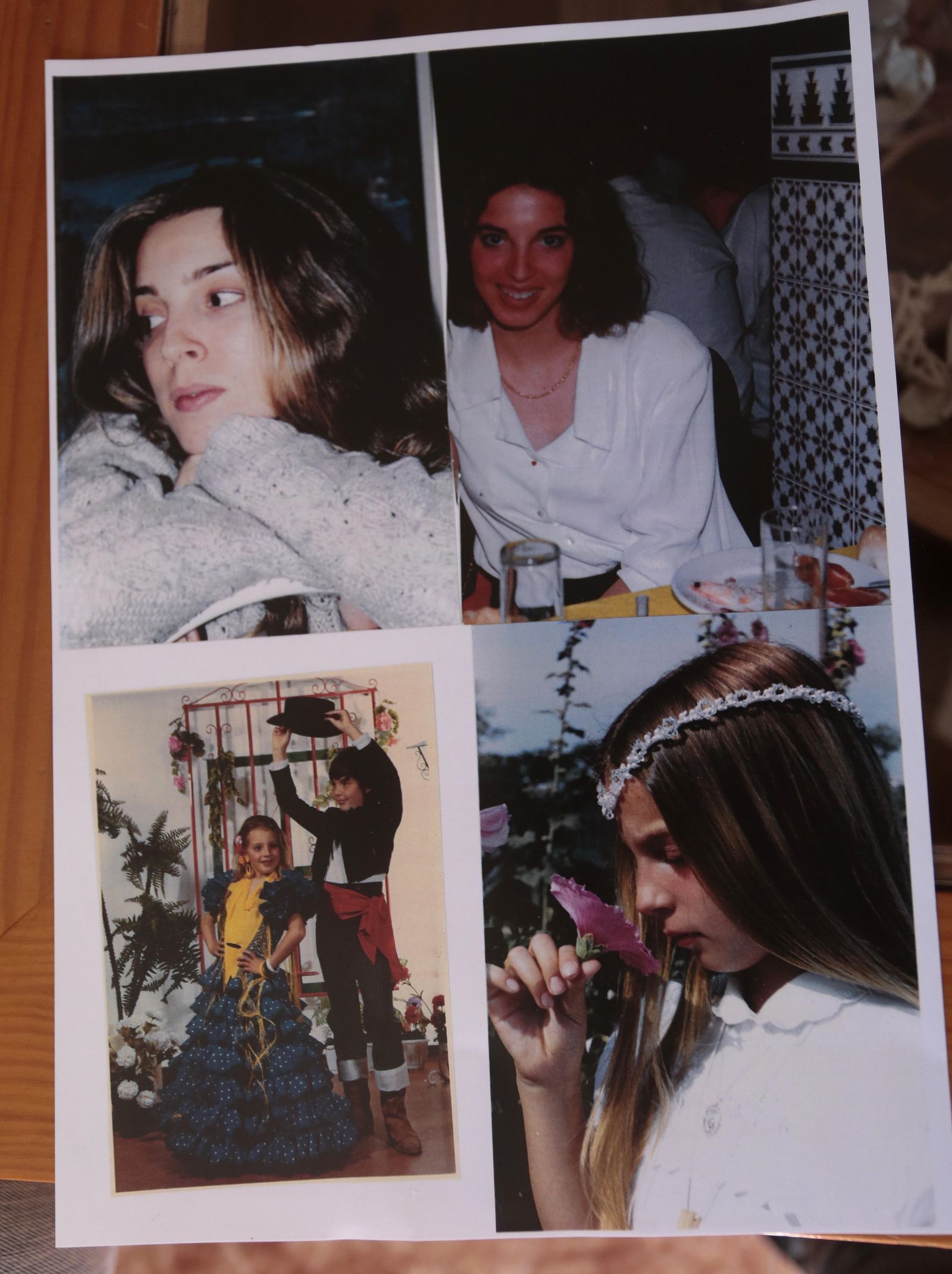 Varias fotos de Merchi, que hoy tiene 41 años, en varias etapas de su vida.