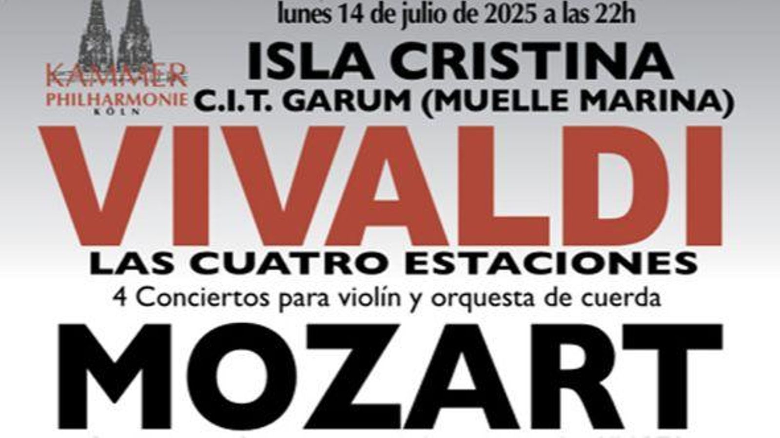 Cartel del concierto. Cartel del concierto.