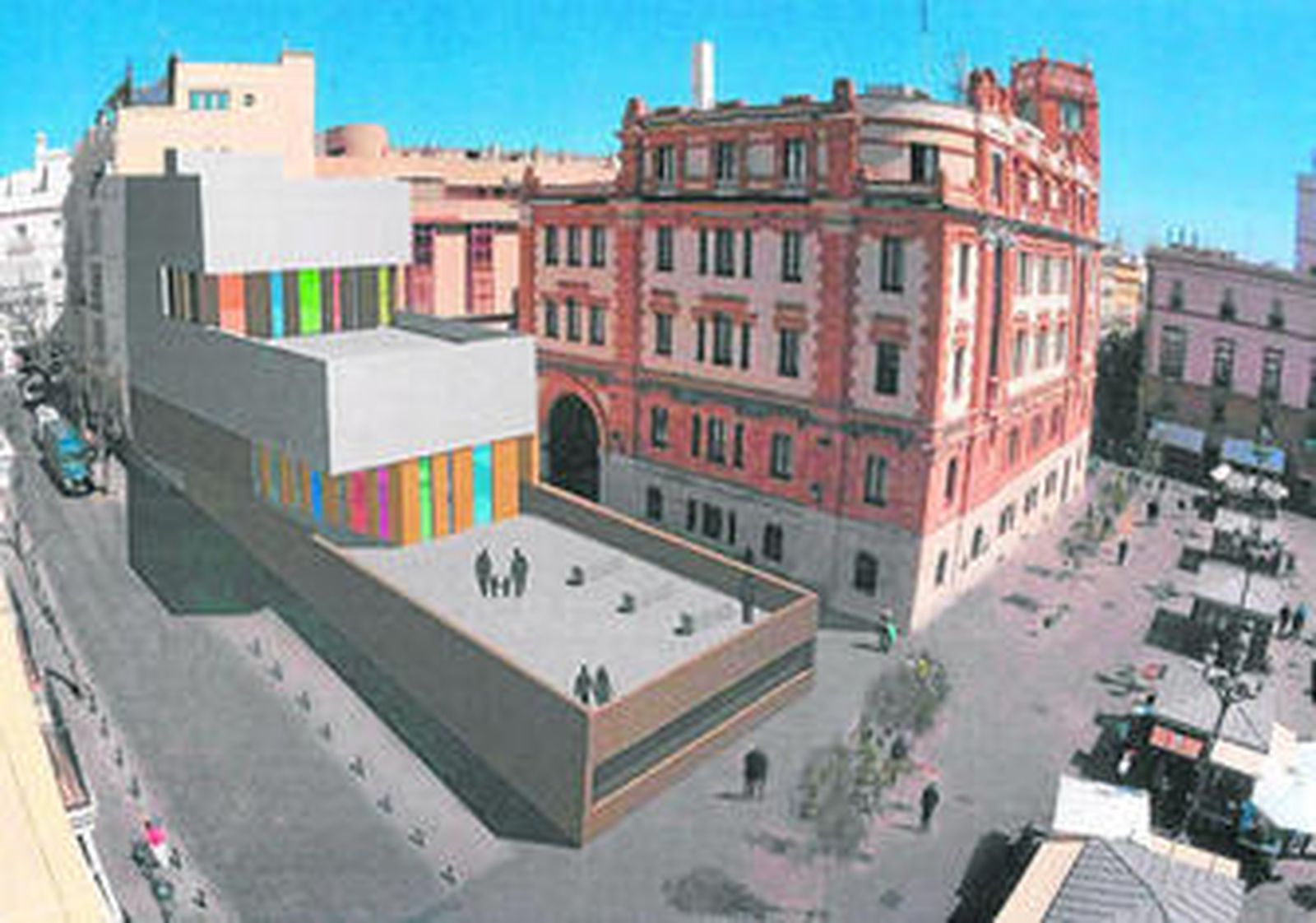 Boceto del futuro Museo del Carnaval presentado la semana pasada por el Ayuntamiento.