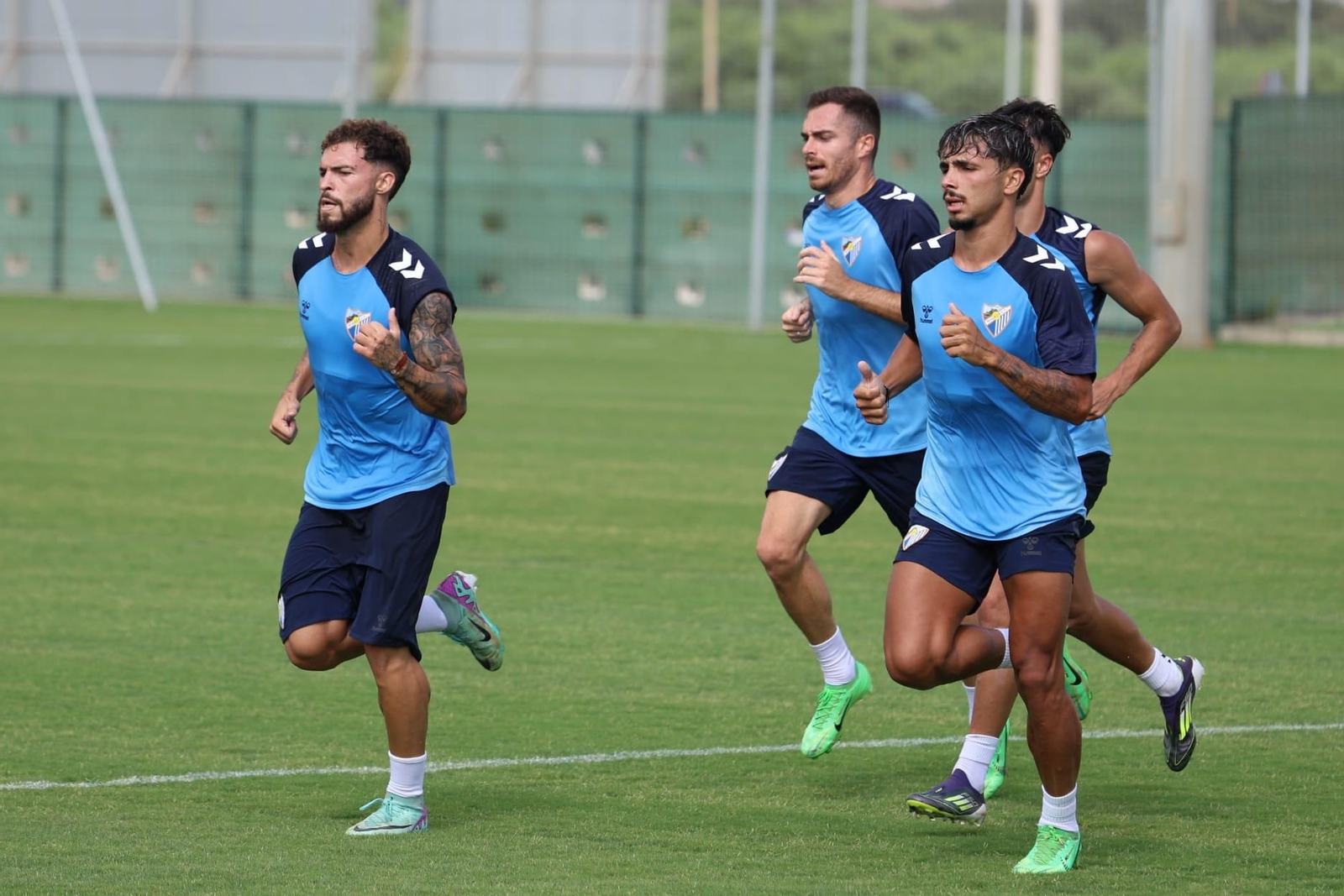 El primer entrenamiento de la semana del Málaga CF, en fotos