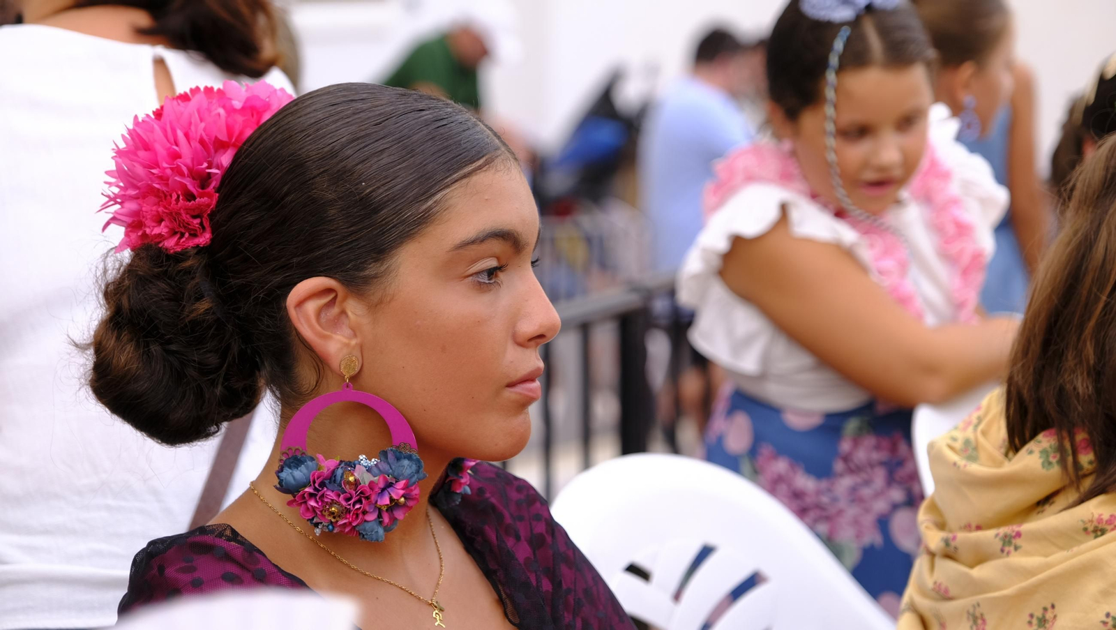 La popular carrera de cintas a caballo de las Fiestas de Mojácar, en imágenes