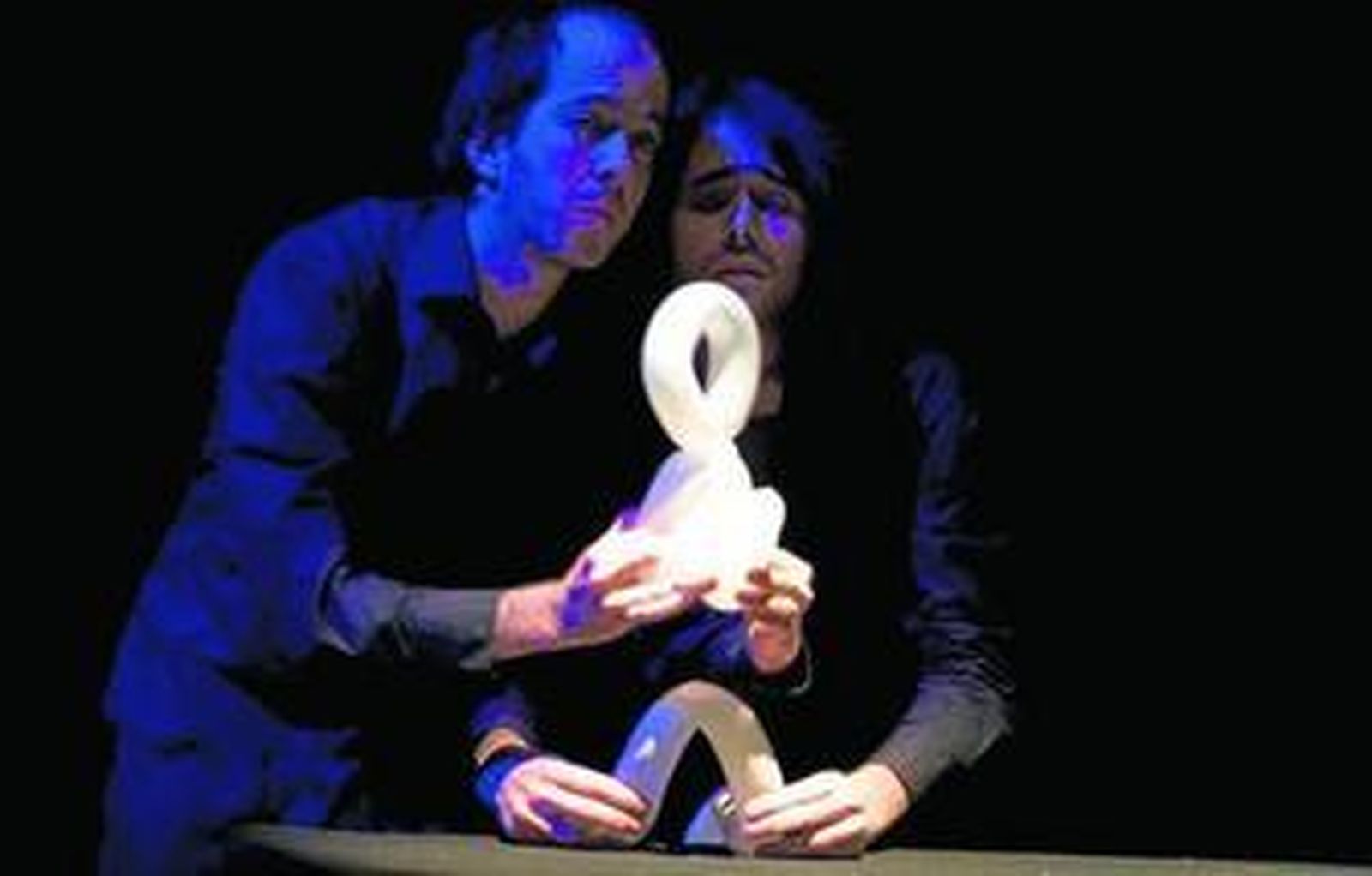 Los dos actores en una de sus funciones.