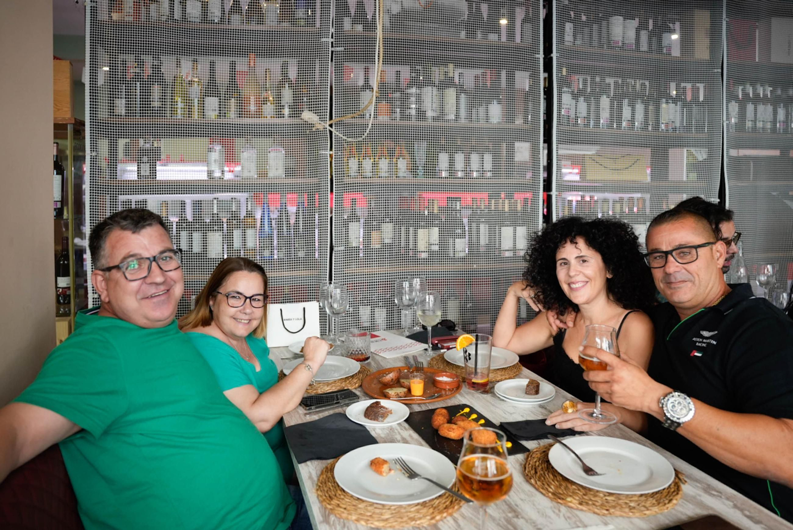 Disfrutando de la feria del mediodía en la jornada del jueves