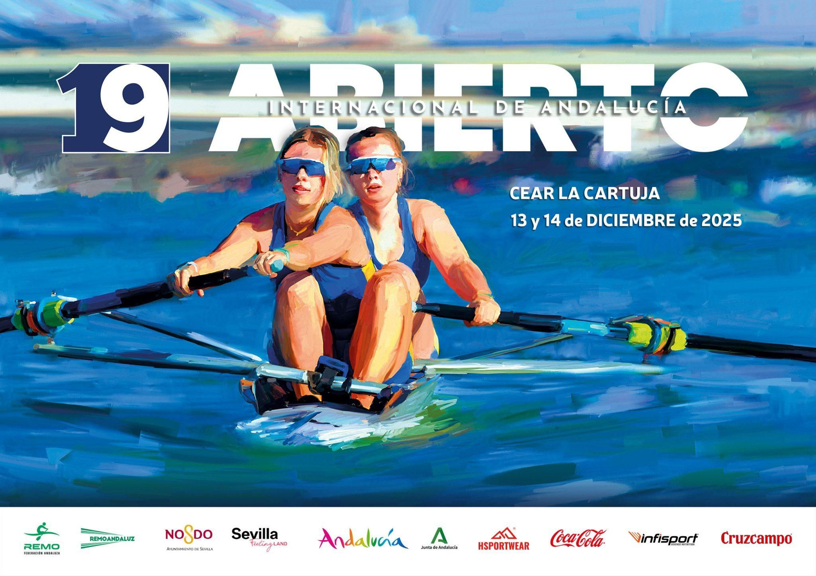 El cartel de la competición que tendrá lugar en el CEAR de la Cartuja.