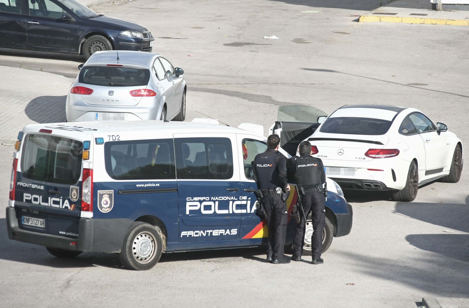 Operación antidroga en la barriada de El Saladillo de Algeciras