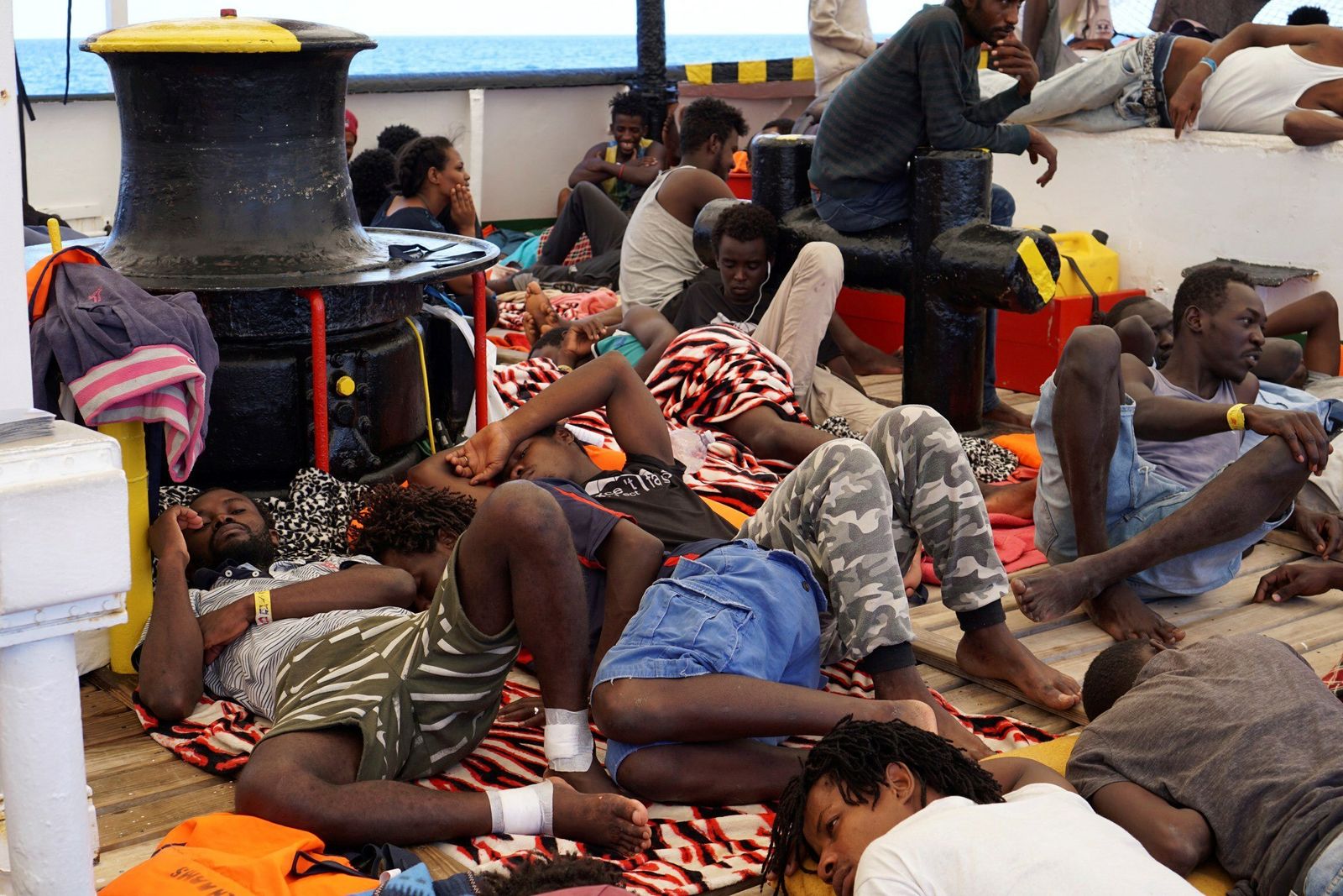 Imagen del interior del 'Open Arms'.