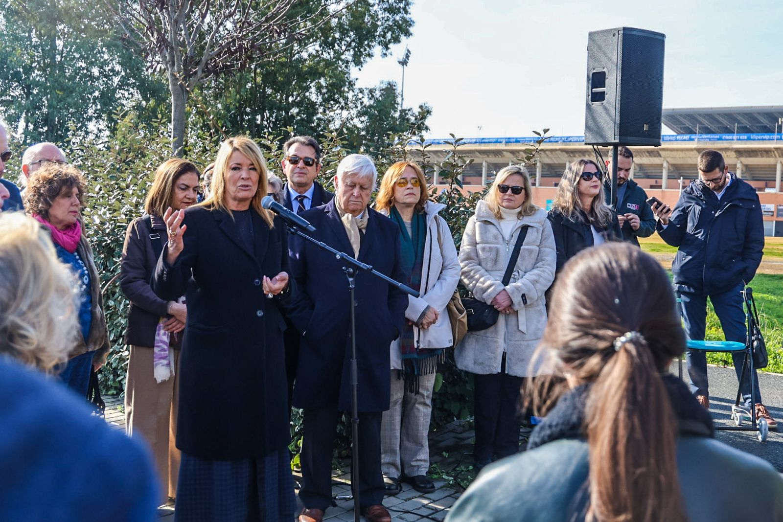Fotografías de la rotulación de la calle Arquitecto Francisco de la Corte