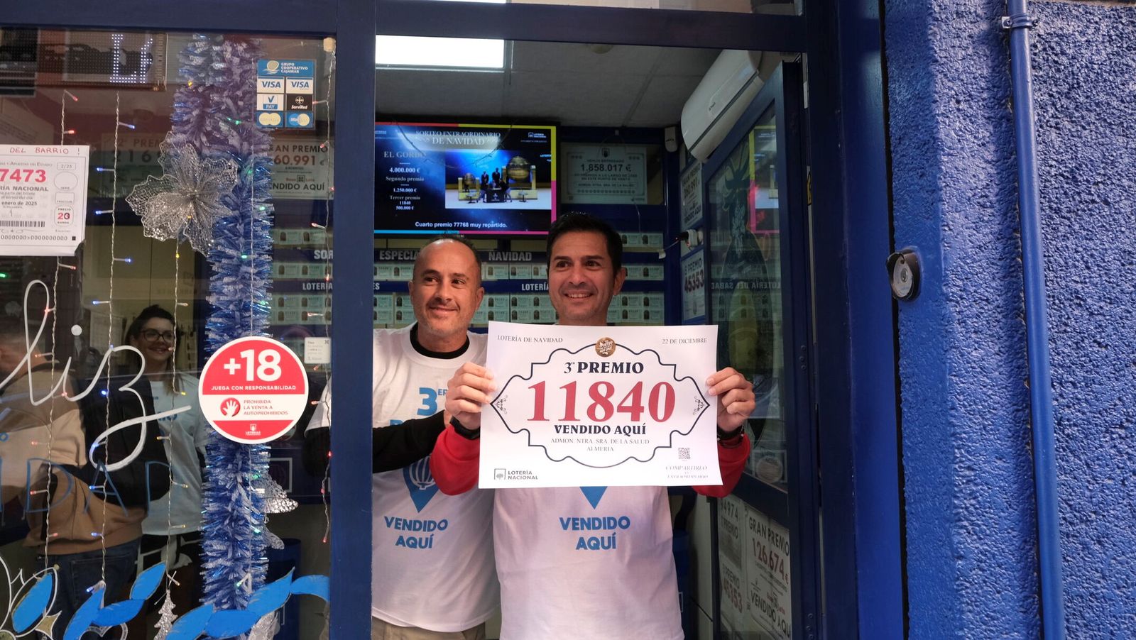 En la capital se ha repartido el tercer premio.