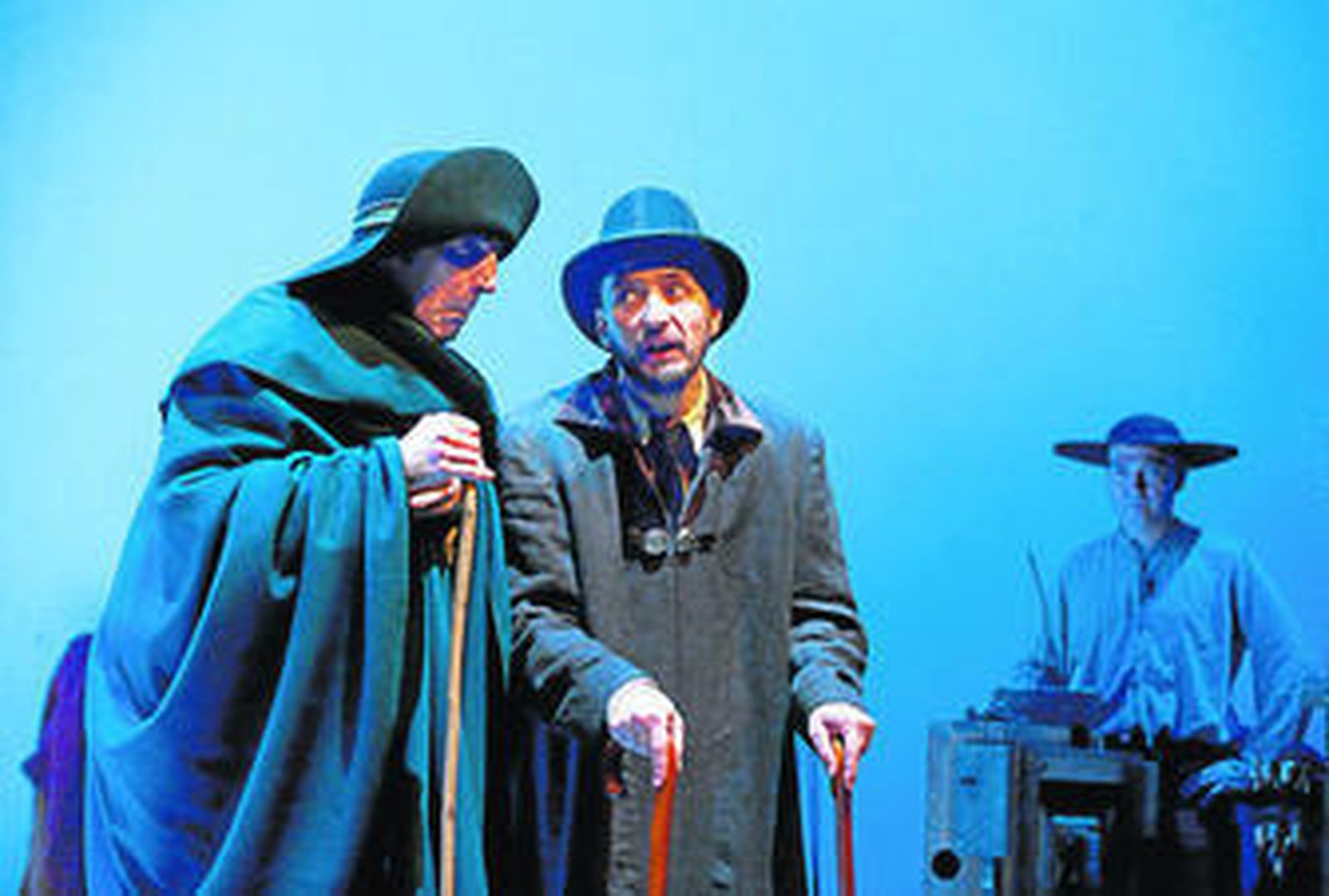 Una imagen de la representación de los 'Entremeses' de Cervantes, a cargo del grupo teatro de La Abadía.