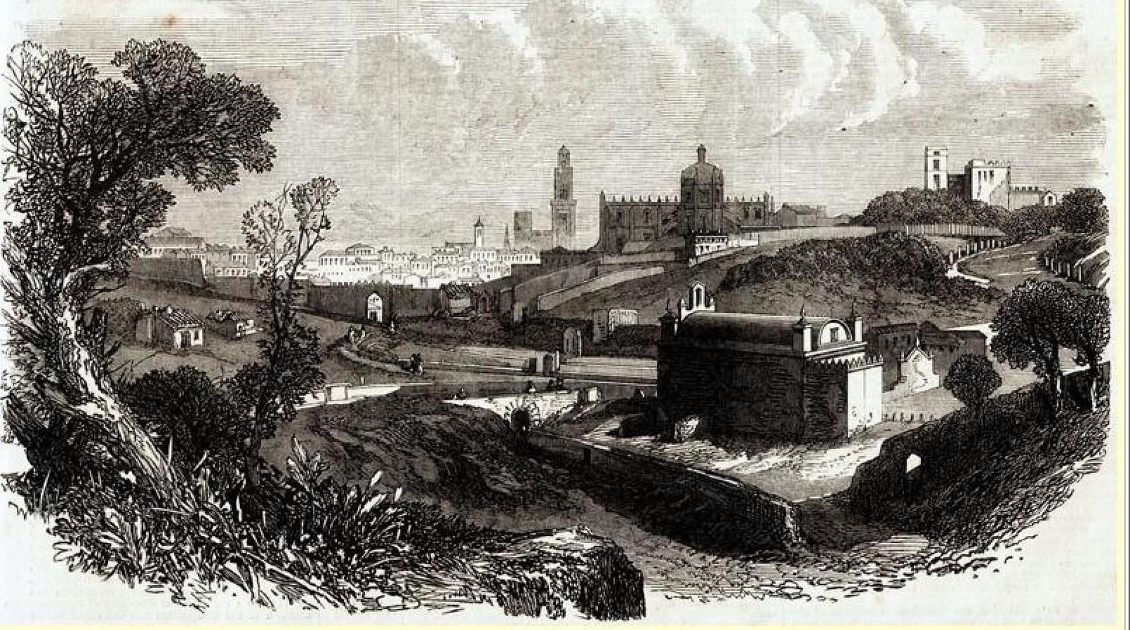 Vista Jerez. con la ermita de Guía, en The Illustrated London News, 14 septiembre de 1867. Vista Jerez. con la ermita de Guía, en The Illustrated London News, 14 septiembre de 1867.