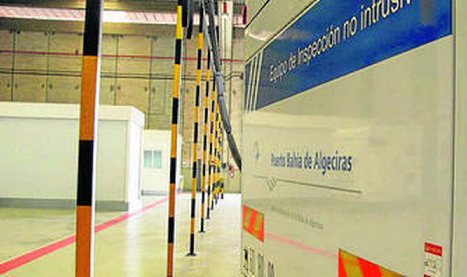 El actual escáner de la Autoridad Portuaria.