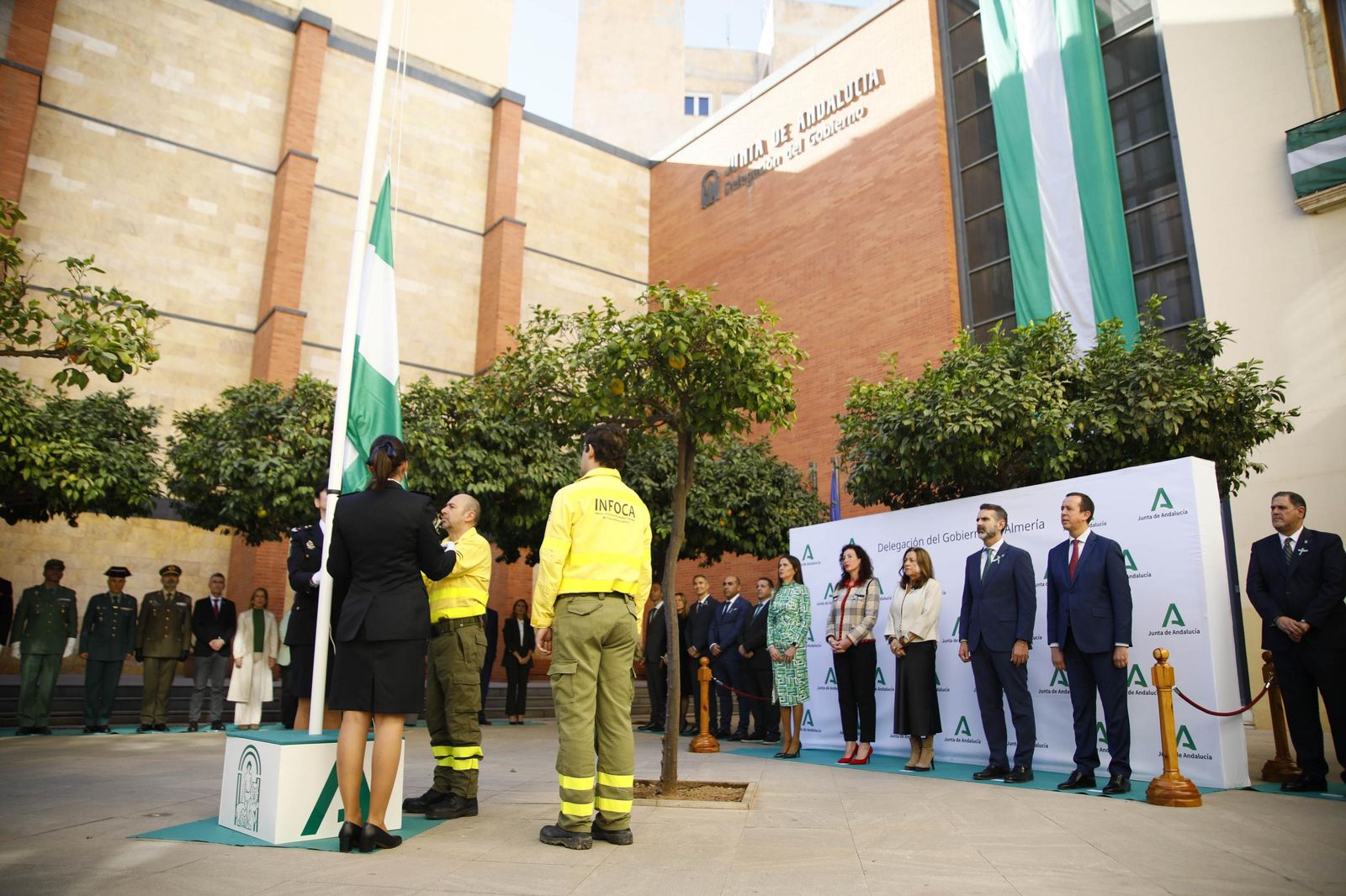 El día de la bandera de Andalucía celebrado en Almería, en imágenes