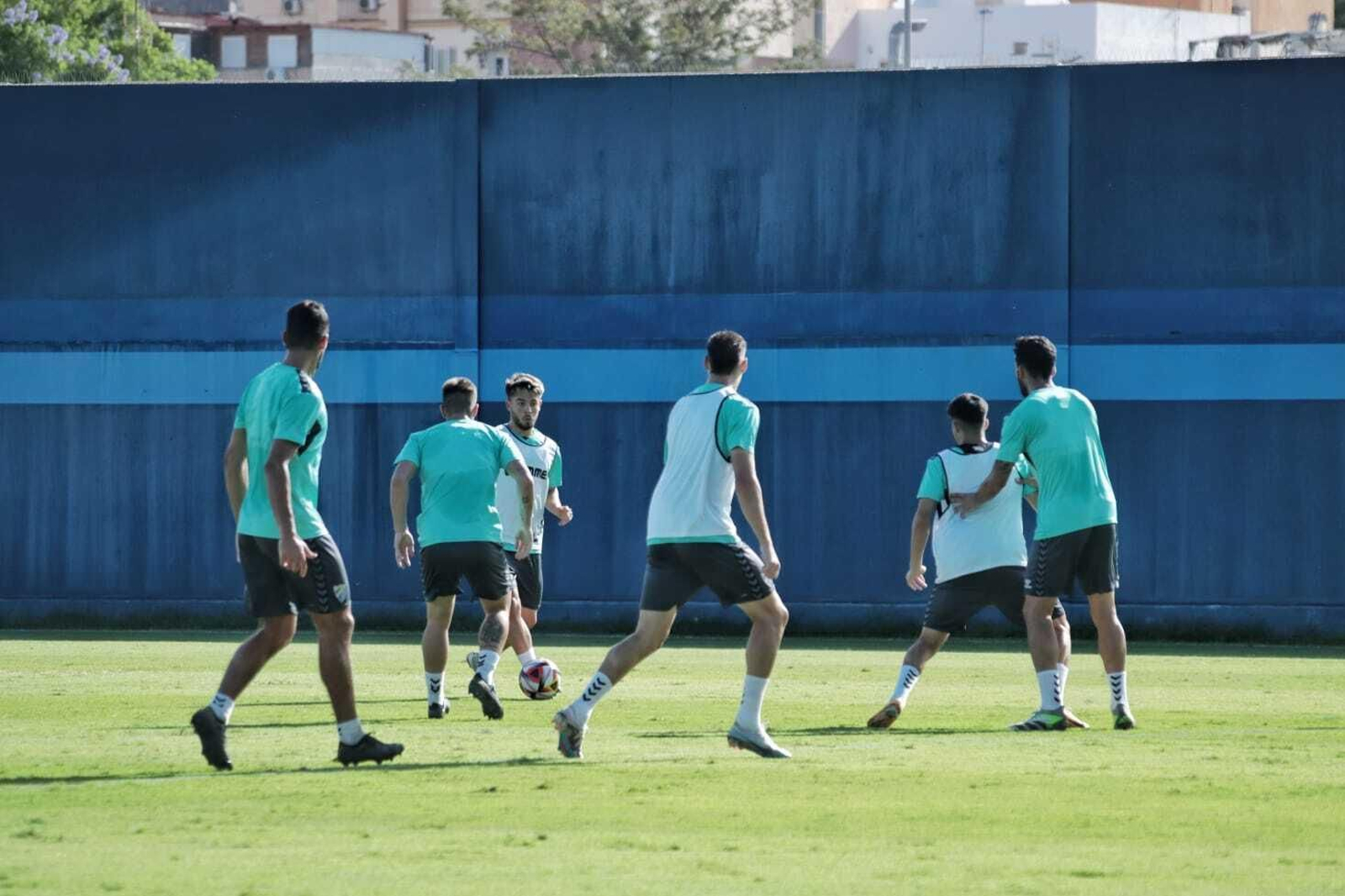 El entrenamiento del Málaga CF, en fotos
