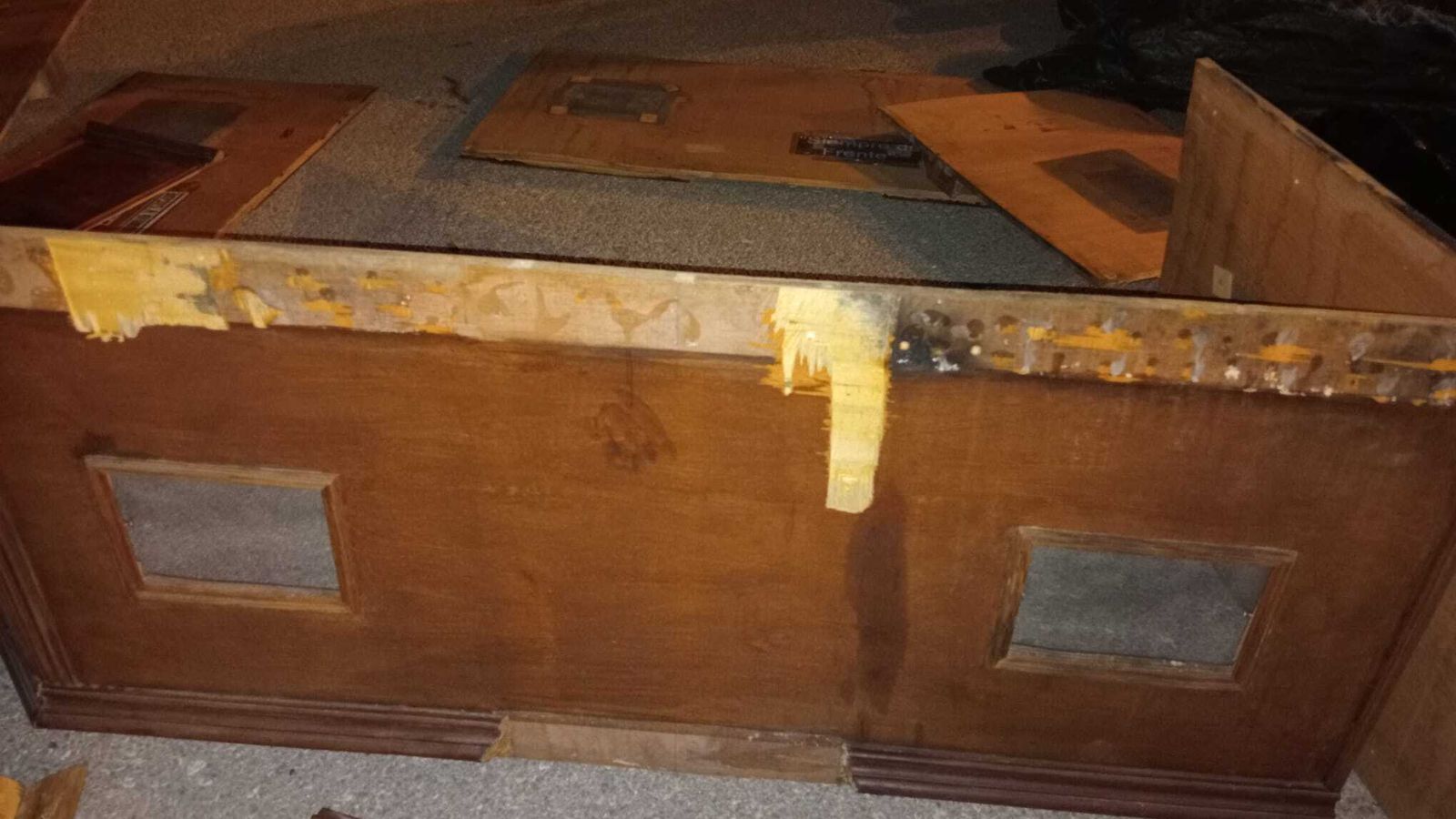 Otra imagen de los daños en el paso de la Asociación Juvenil Divino Perdón de Jerez