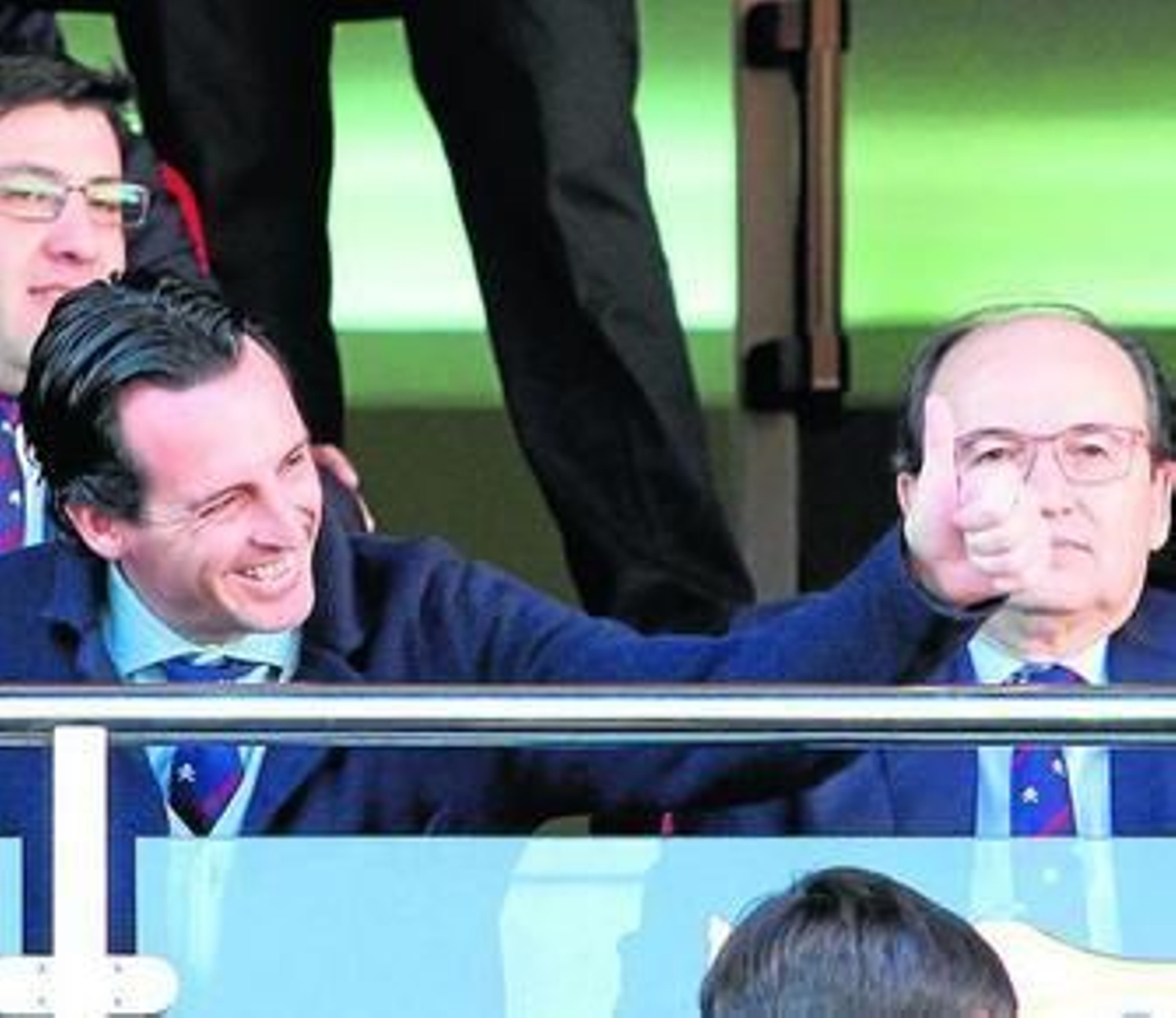 Emery y Castro, durante un acto institucional del Sevilla.