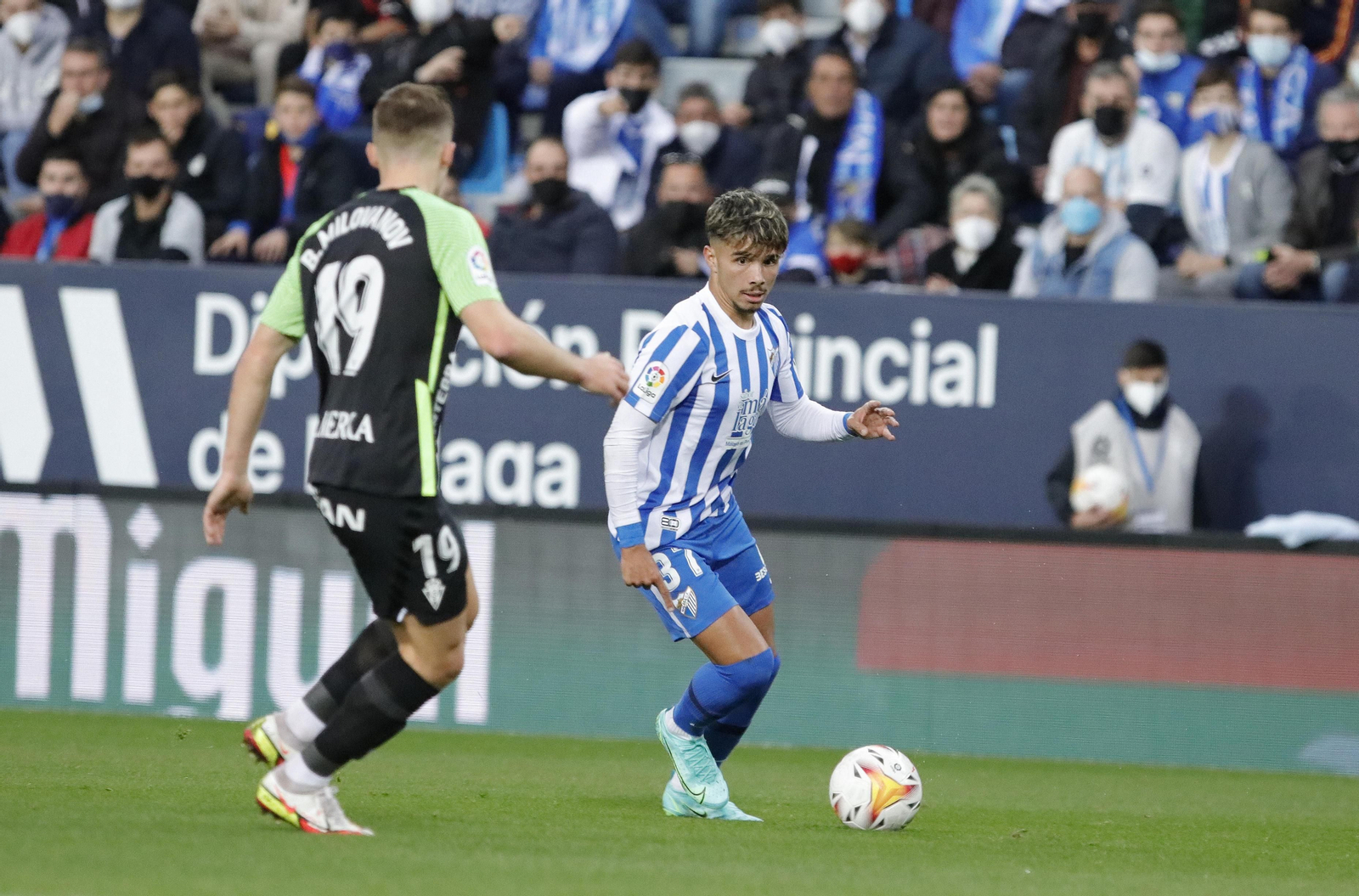 Las fotos del Málaga CF-Sporting de Gijón