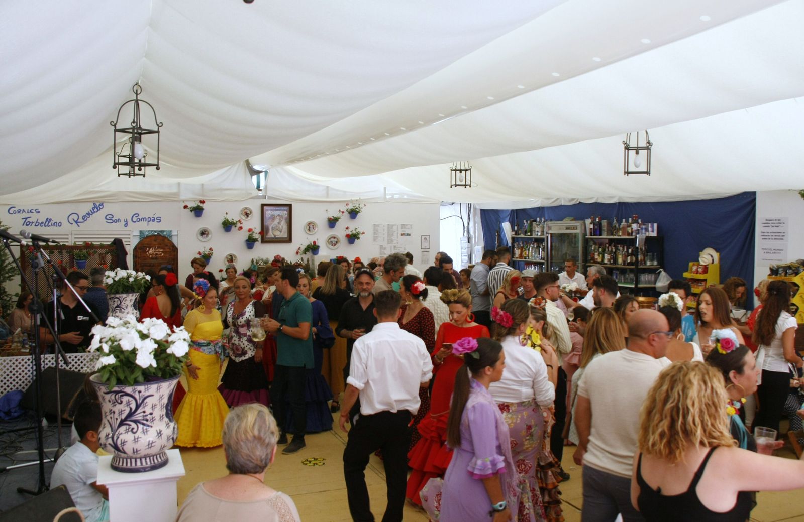 En esta caseta, que se ha instalado este año por primera vez, el ambiente ha sido claramente familiar.