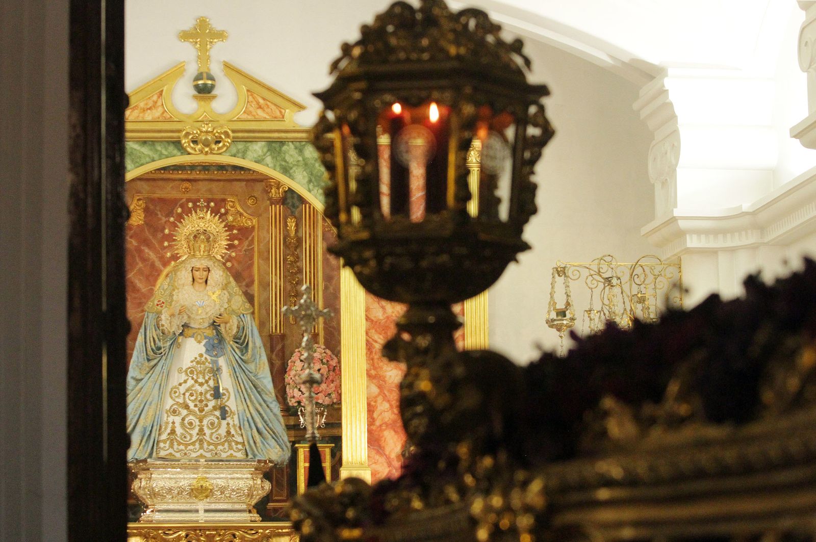 Imágenes del Señor de Pasión en la procesión del centenario de la hermandad