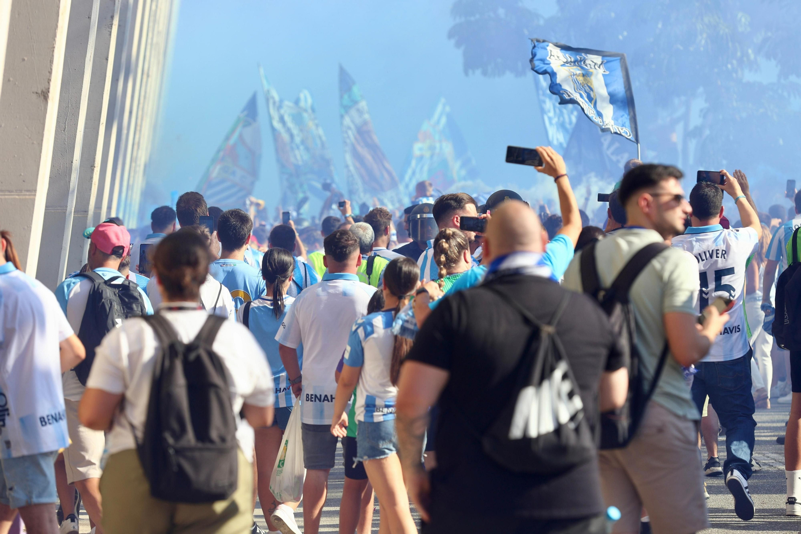 Las fotos de otra exhibición de la afición antes del Málaga-Nàstic