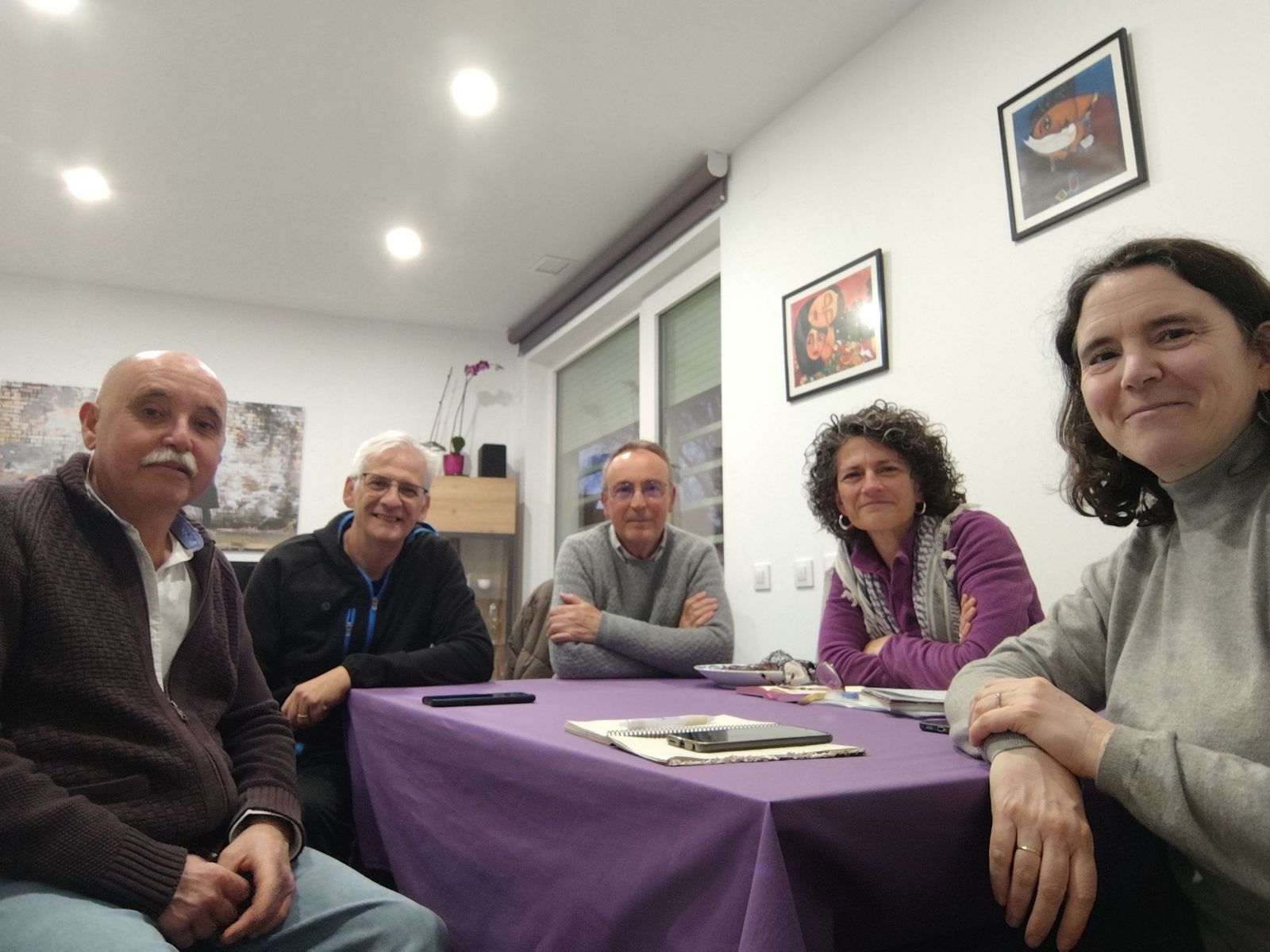 Representantes de la organización, en una reunión mantenida hace unos días.